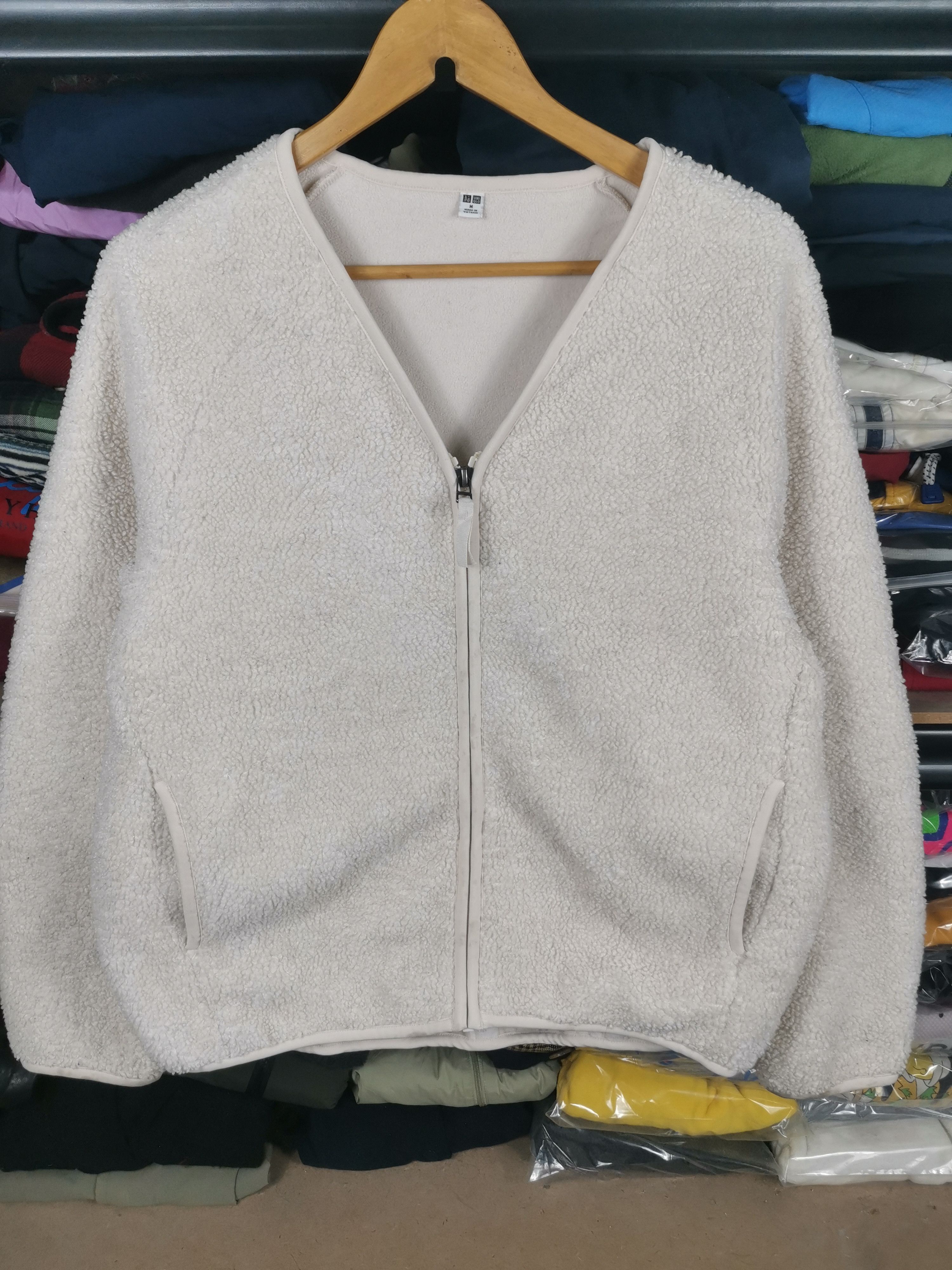 Japanese Brand Uniqlo Sherpa Cardigan Jacket