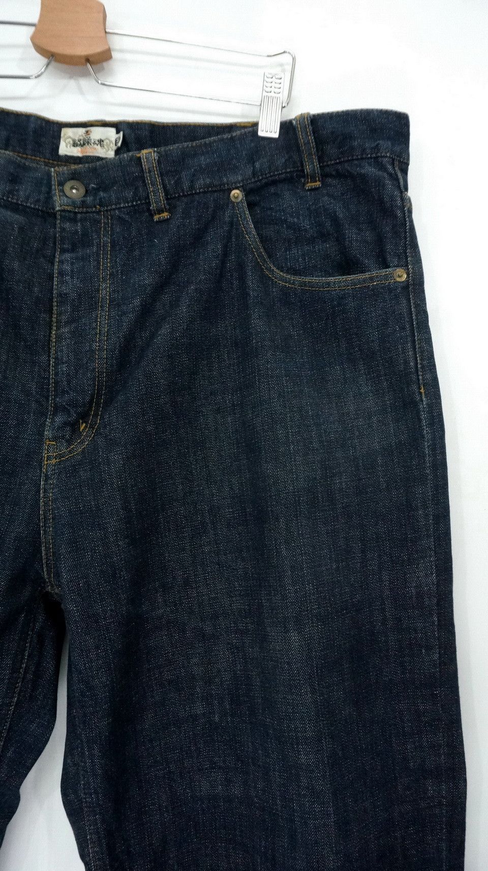 Japanese Brand 🔥 KARAKURI TAMASHII Fujin Raijin Rare Size Denim Size US 43 - 6 Thumbnail