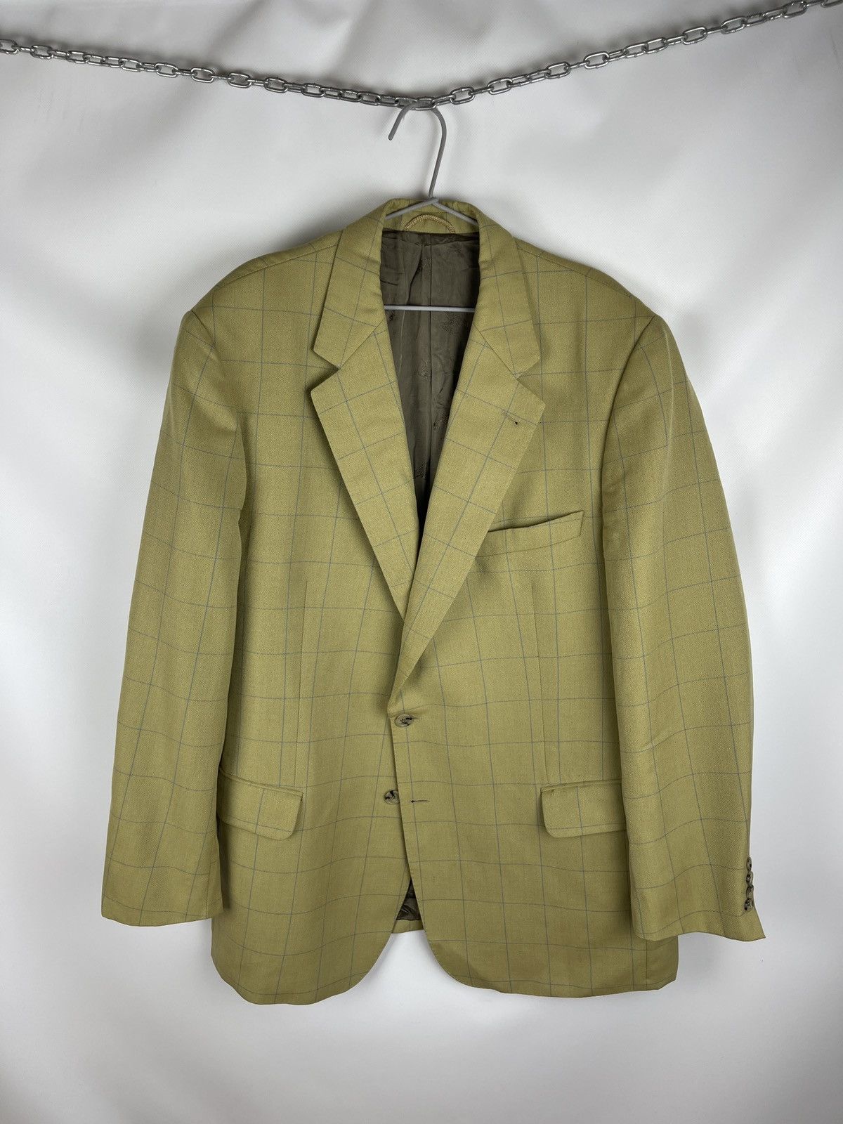 Burberry Burberrys Prorsum bennet-s wool checkered 2 button blazer Size 48R - 1 Thumbnail