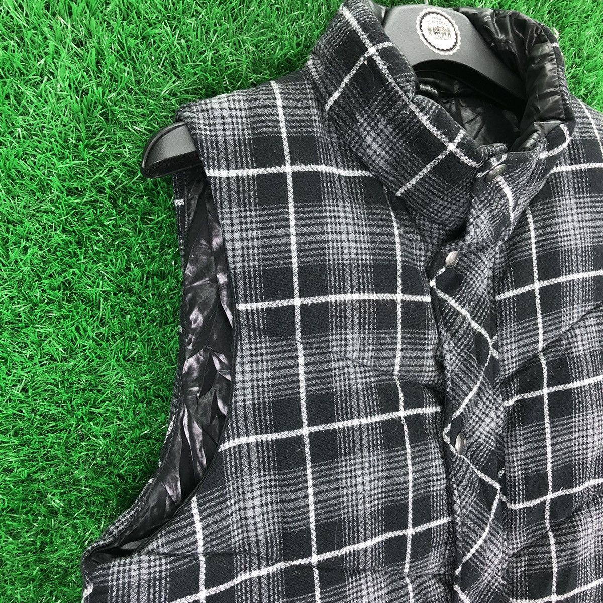 Plus One Clothing Vintage 90's Puffer Vest Checkered by Plus One Size US S / EU 44-46 / 1 - 2 Thumbnail