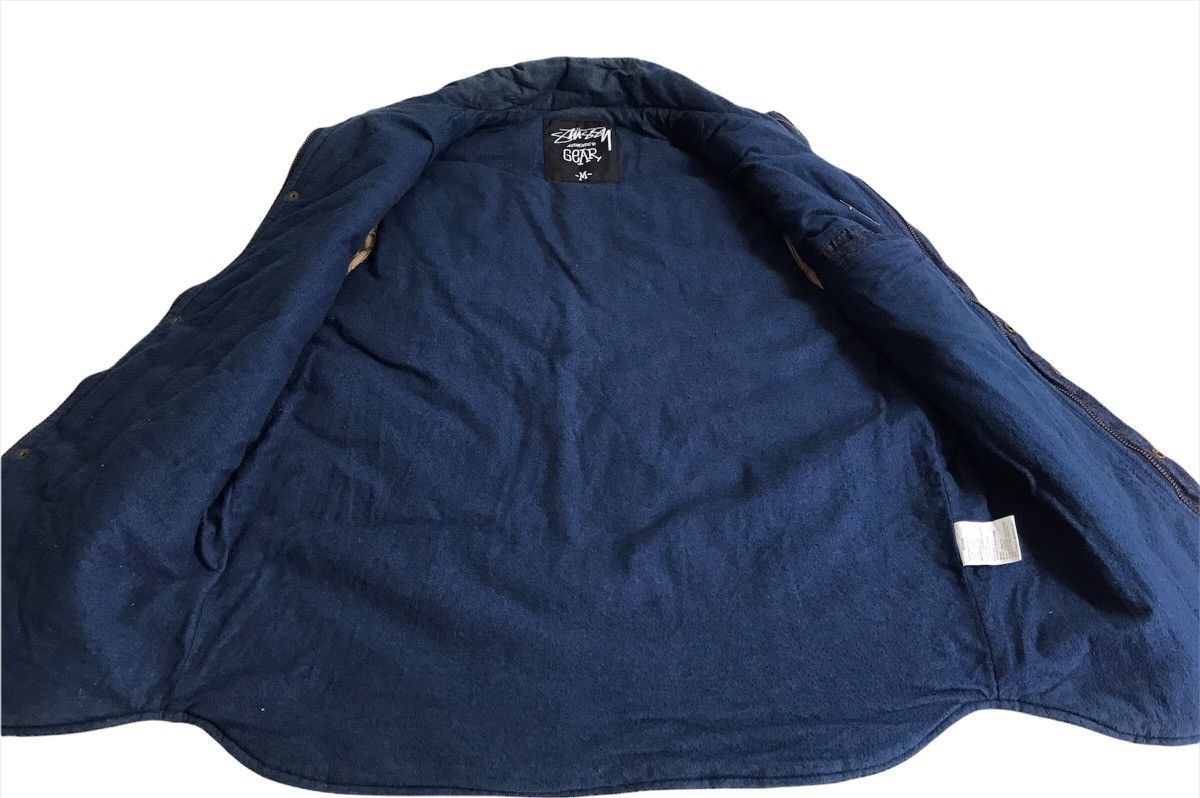 Stussy 🔥Stussy Disstressed Denim Down Sleeveless Jacket Size US M / EU 48-50 / 2 - 6 Thumbnail
