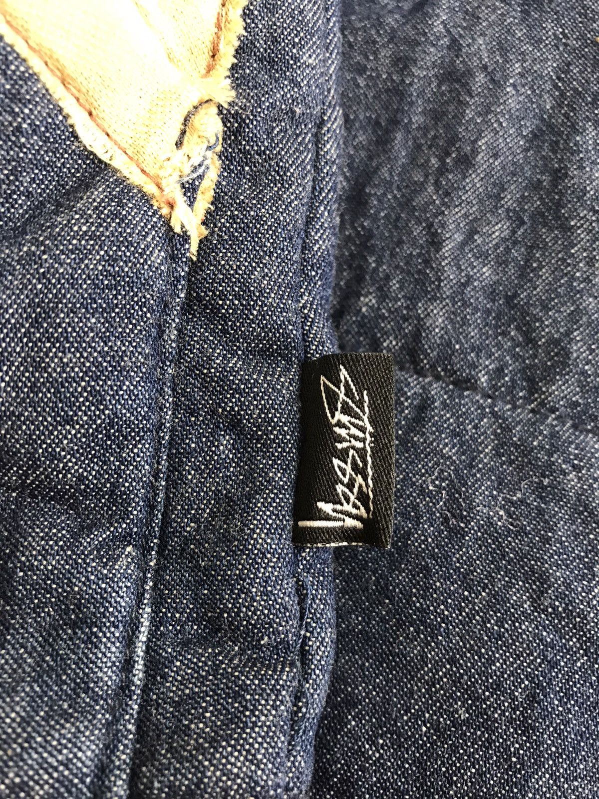 Stussy 🔥Stussy Disstressed Denim Down Sleeveless Jacket Size US M / EU 48-50 / 2 - 7 Thumbnail