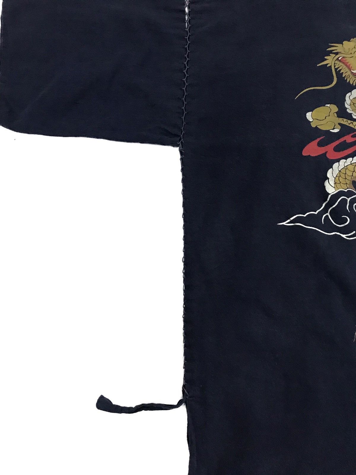 Indigo Antique Indigo Dyed Hemp Noragi Dragon Traditional Kimono Size US M / EU 48-50 / 2 - 8 Thumbnail