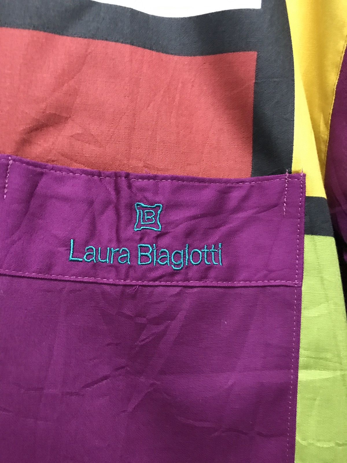 Flannel × Laura Biagiotti Laura Biagiotti Patchwork Design Shirt Button Up Size US L / EU 52-54 / 3 - 7 Thumbnail
