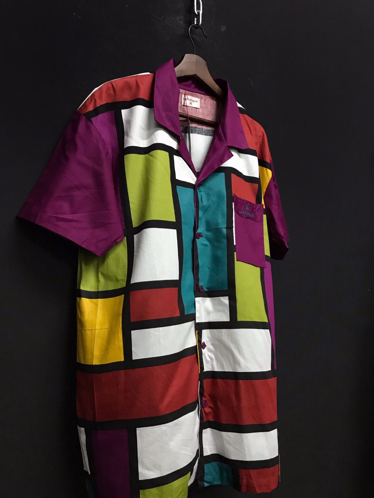 Flannel × Laura Biagiotti Laura Biagiotti Patchwork Design Shirt Button Up Size US L / EU 52-54 / 3 - 2 Thumbnail