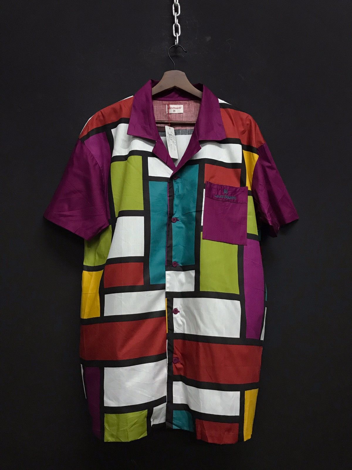 Flannel × Laura Biagiotti Laura Biagiotti Patchwork Design Shirt Button Up Size US L / EU 52-54 / 3 - 1 Thumbnail