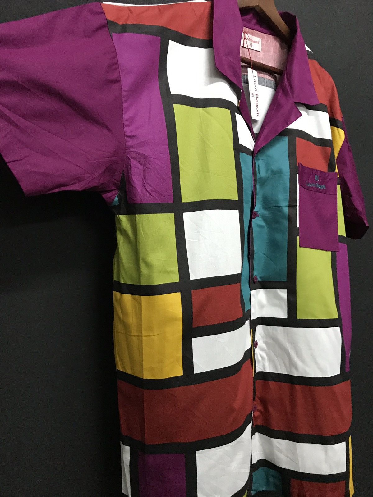 Flannel × Laura Biagiotti Laura Biagiotti Patchwork Design Shirt Button Up Size US L / EU 52-54 / 3 - 3 Thumbnail