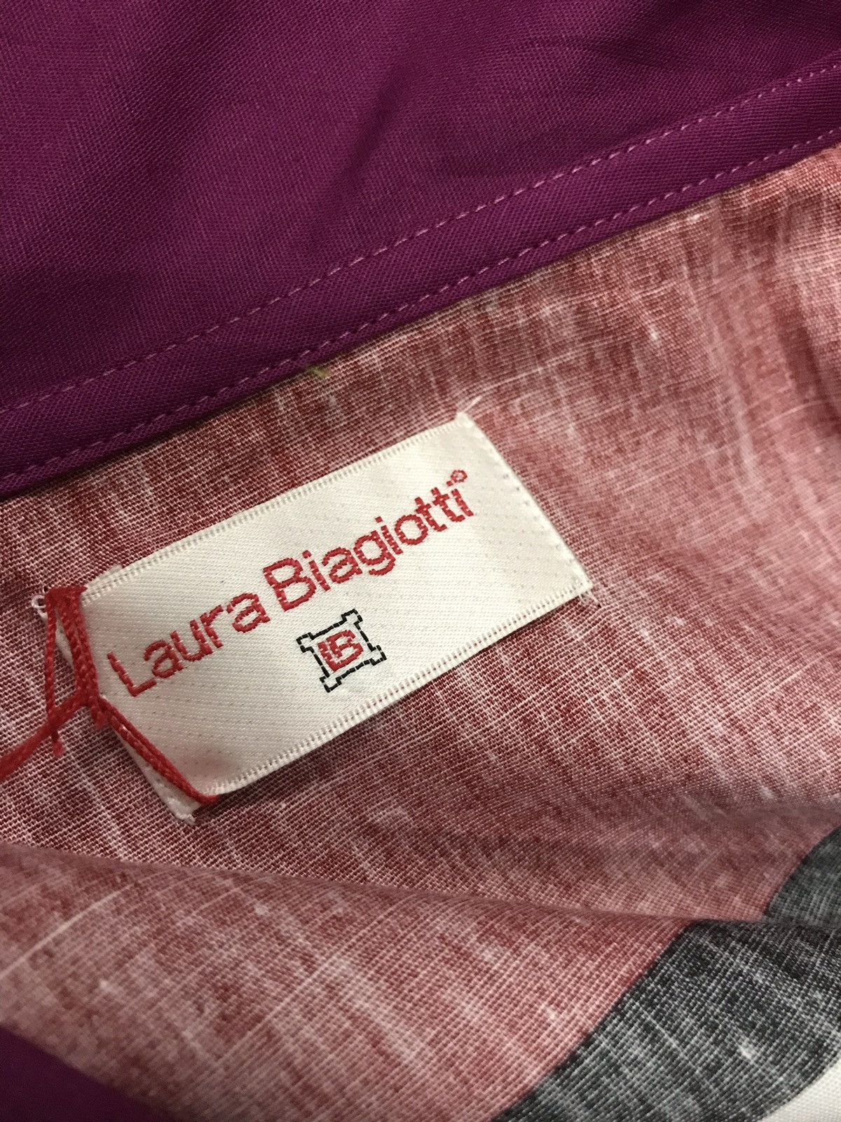 Flannel × Laura Biagiotti Laura Biagiotti Patchwork Design Shirt Button Up Size US L / EU 52-54 / 3 - 8 Thumbnail