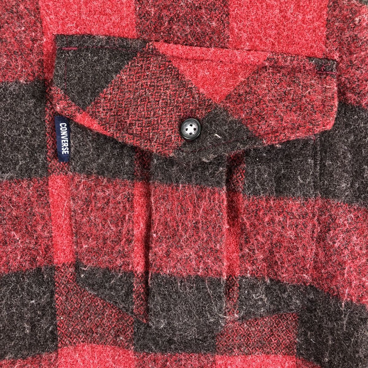 Converse Vintage Converse Wool Zipper Flannel Jacket Checkered Size US L / EU 52-54 / 3 - 9 Thumbnail