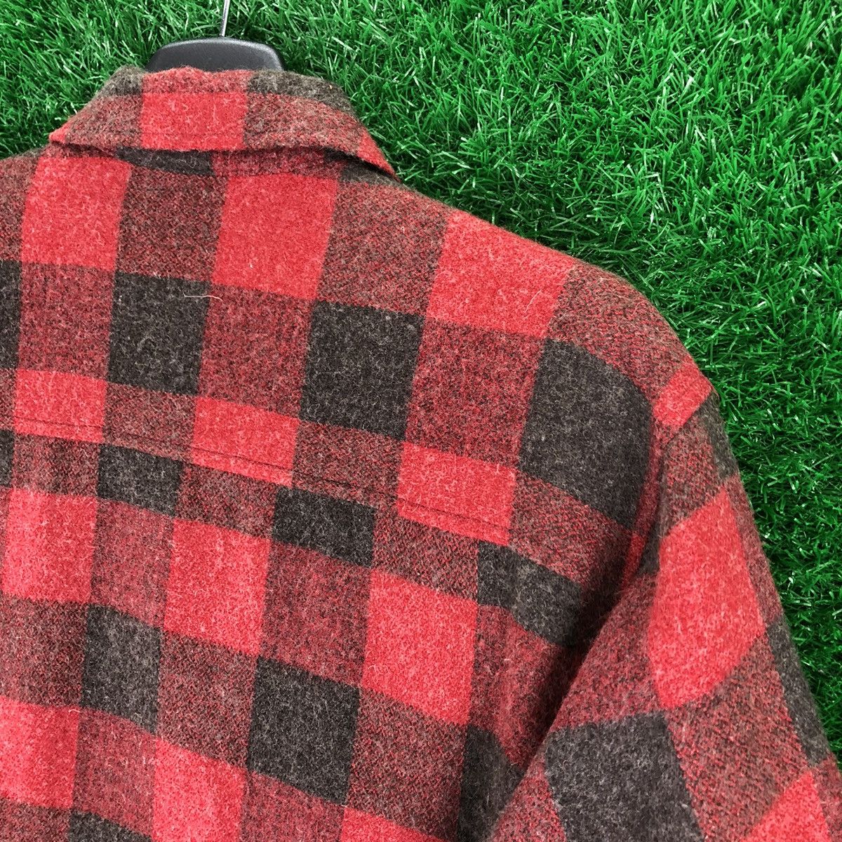Converse Vintage Converse Wool Zipper Flannel Jacket Checkered Size US L / EU 52-54 / 3 - 5 Thumbnail