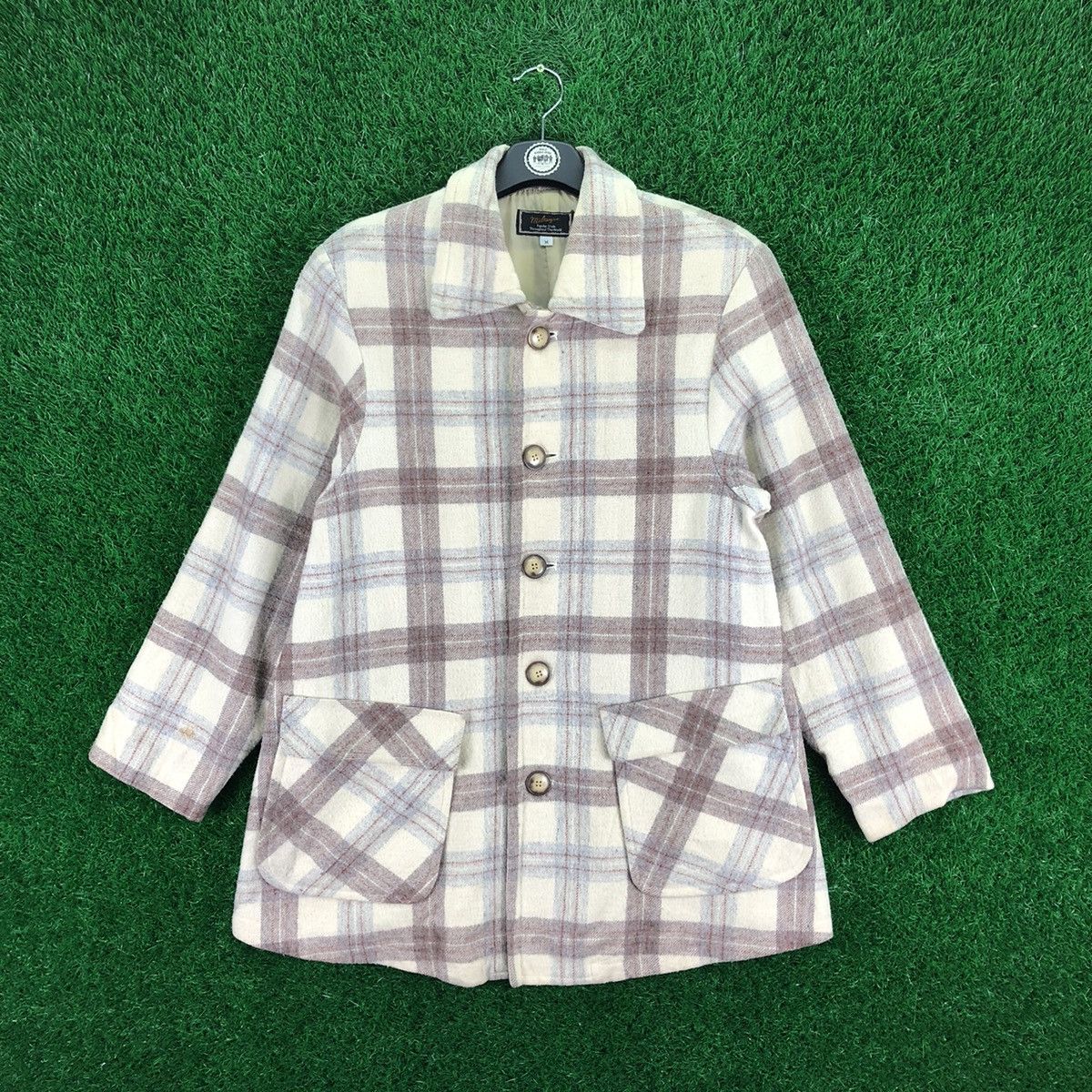 Japanese Brand × Vintage Vintage 90's Wool Jacket Women by Miltargue Size M / US 6-8 / IT 42-44 - 1 Thumbnail