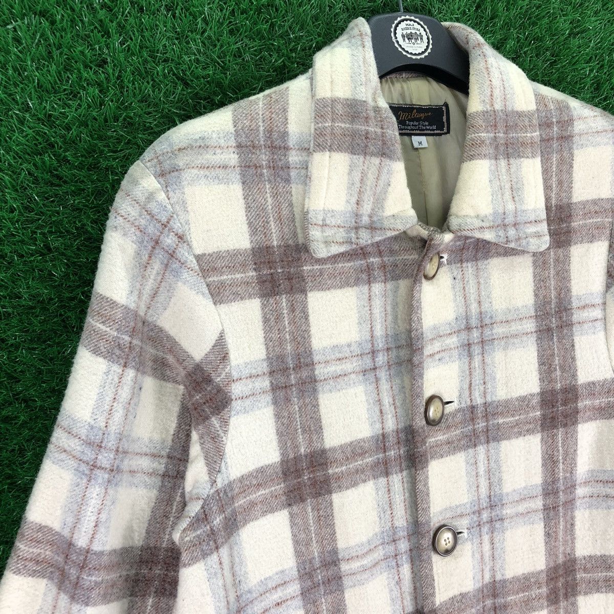 Japanese Brand × Vintage Vintage 90's Wool Jacket Women by Miltargue Size M / US 6-8 / IT 42-44 - 2 Thumbnail