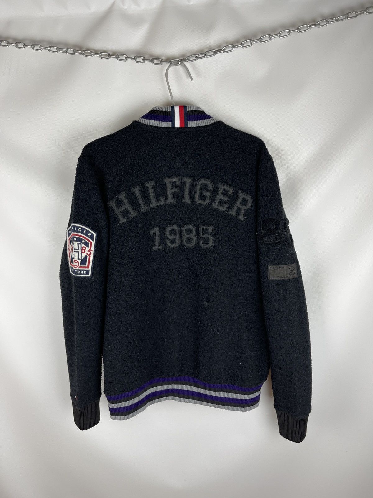 Tommy Hilfiger Tommy Hilfiger 1985 New York big logo fleece bomber jacket Size US S / EU 44-46 / 1 - 2 Thumbnail