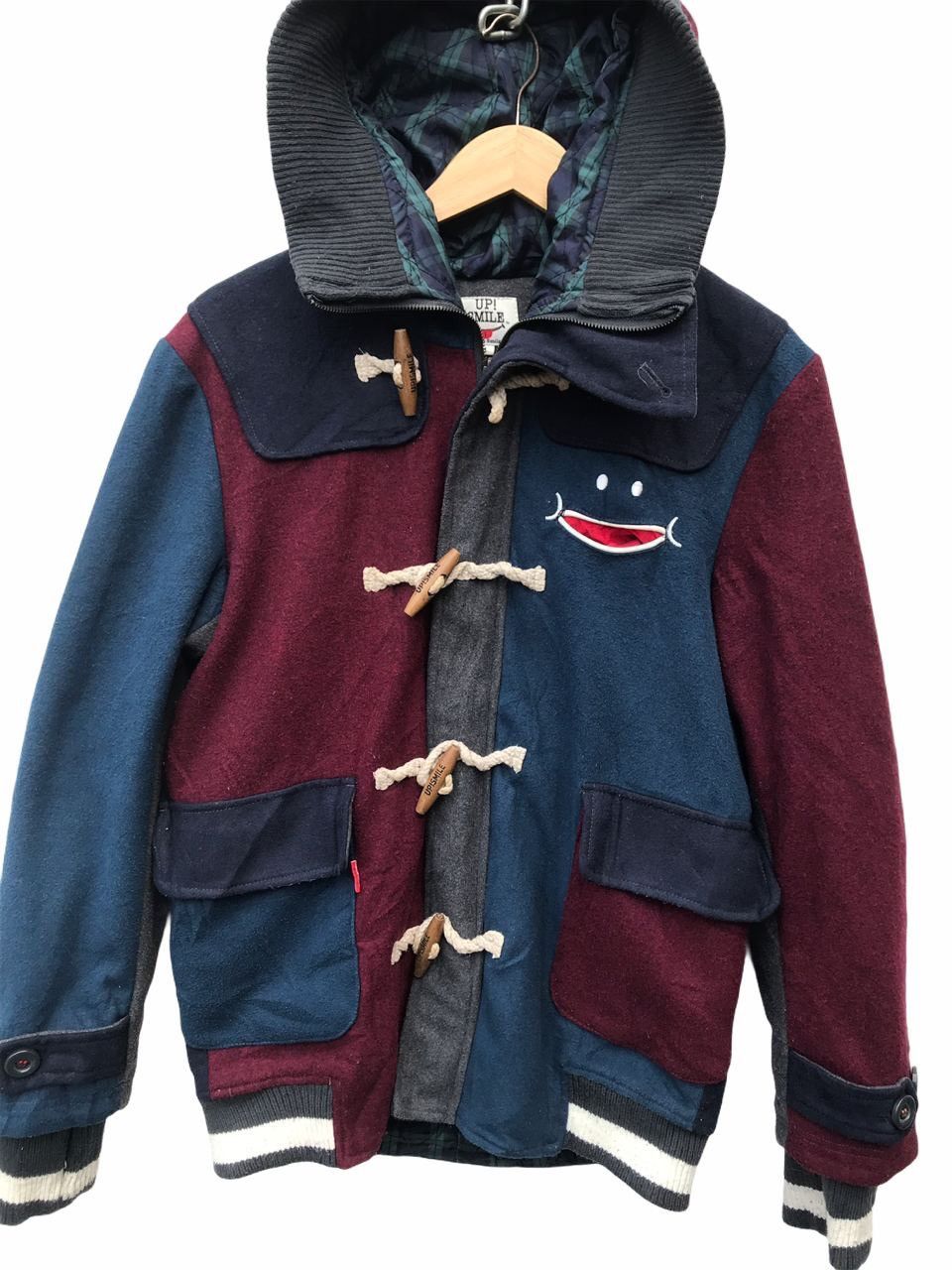 Japanese Brand Smile Hoodie Duffle Colourblock Streetwear Jacket Size US S / EU 44-46 / 1 - 2 Thumbnail