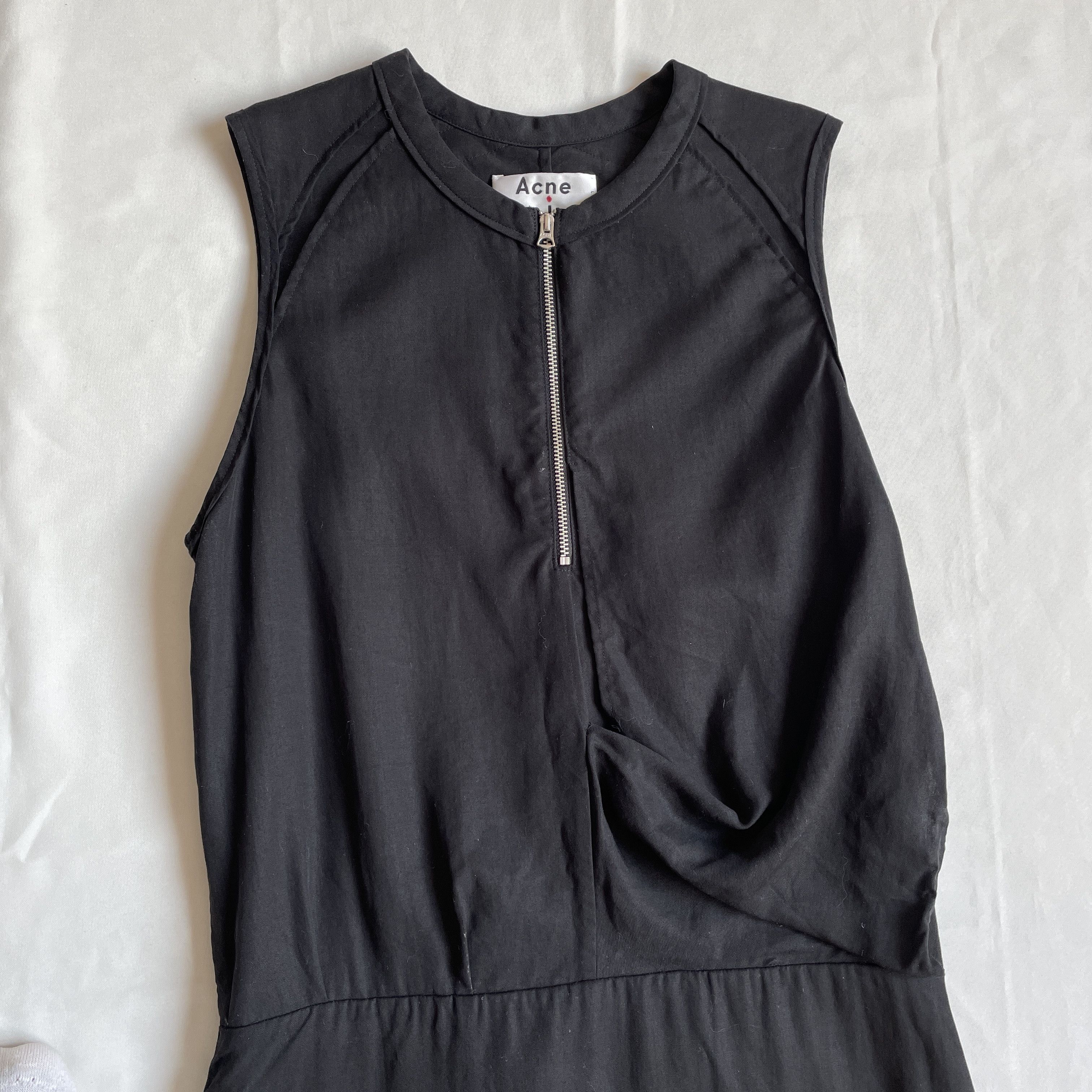 Acne Studios Acne Studios Twist Fluid Lyocell Black Dress Size 34 Size XXS / US 00 / IT 34 - 4 Thumbnail