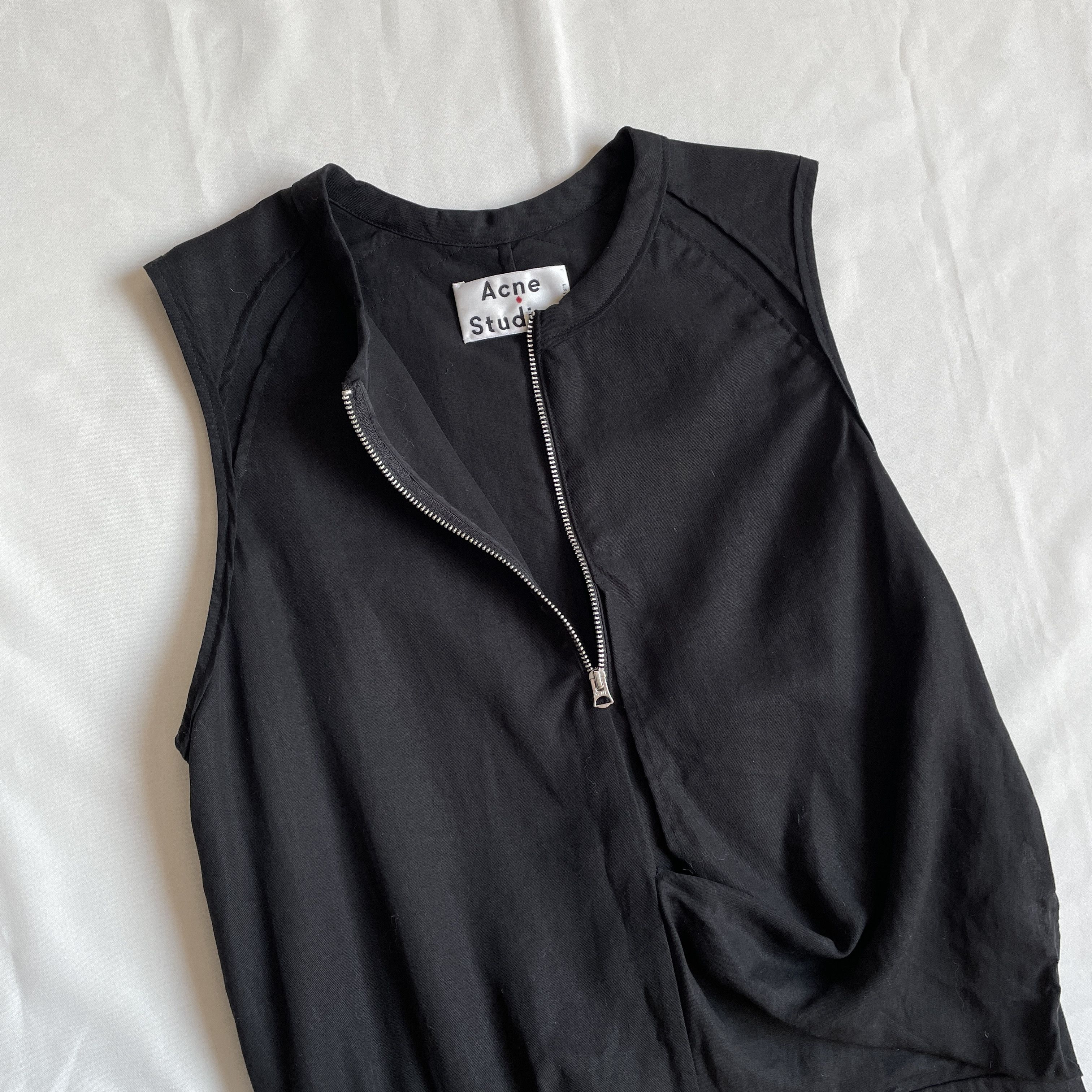 Acne Studios Acne Studios Twist Fluid Lyocell Black Dress Size 34 Size XXS / US 00 / IT 34 - 6 Thumbnail