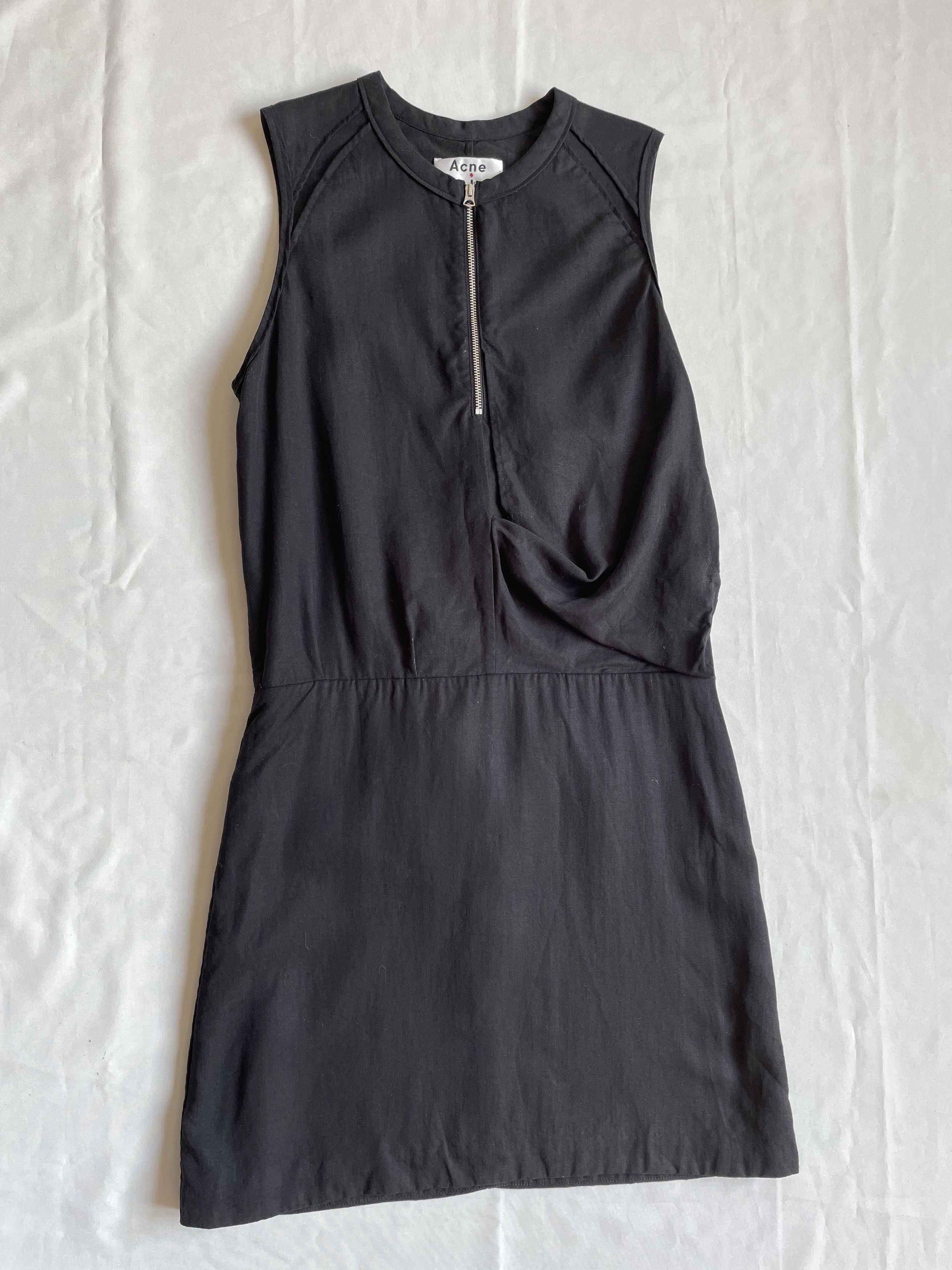 Acne Studios Acne Studios Twist Fluid Lyocell Black Dress Size 34 Size XXS / US 00 / IT 34 - 3 Thumbnail
