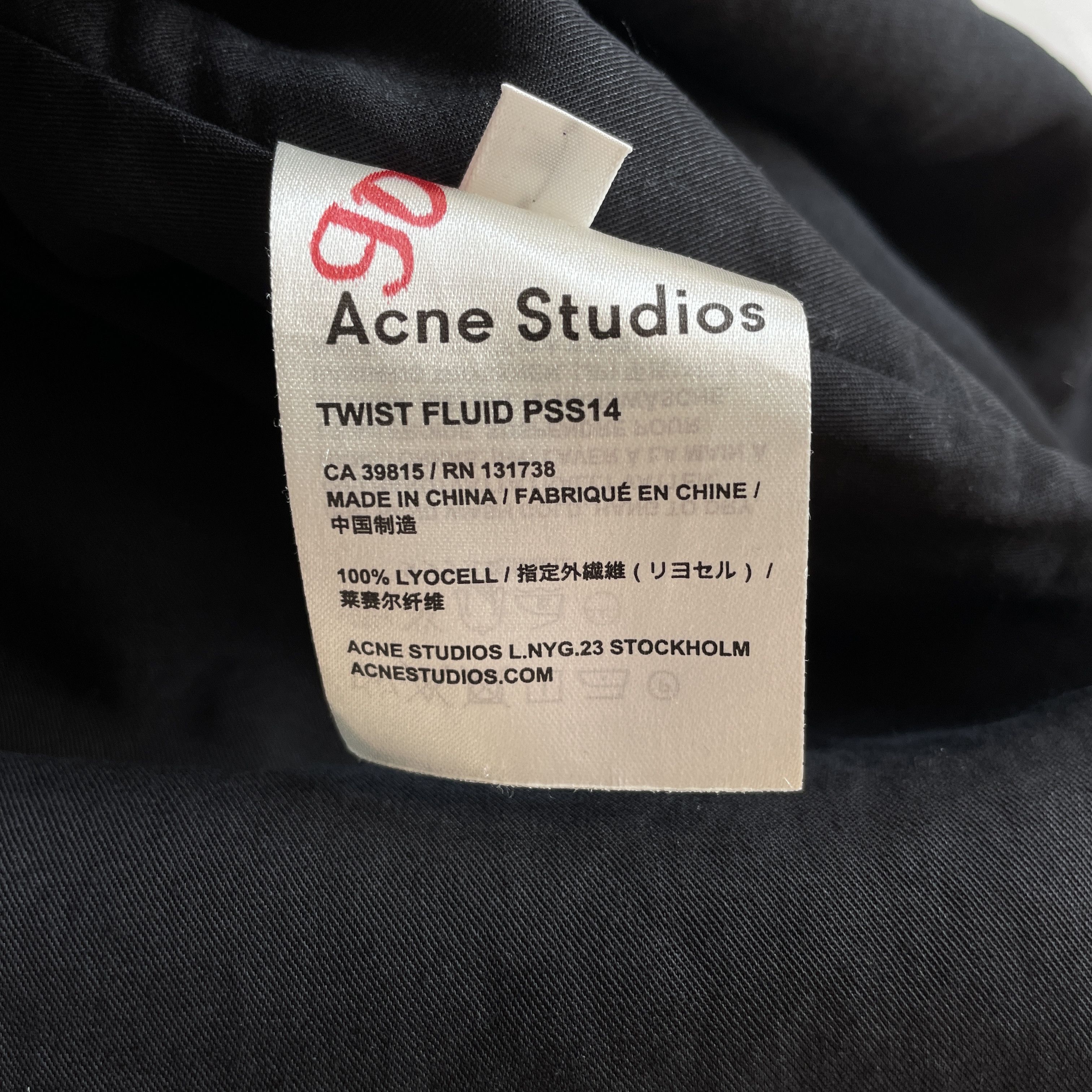Acne Studios Acne Studios Twist Fluid Lyocell Black Dress Size 34 Size XXS / US 00 / IT 34 - 12 Thumbnail