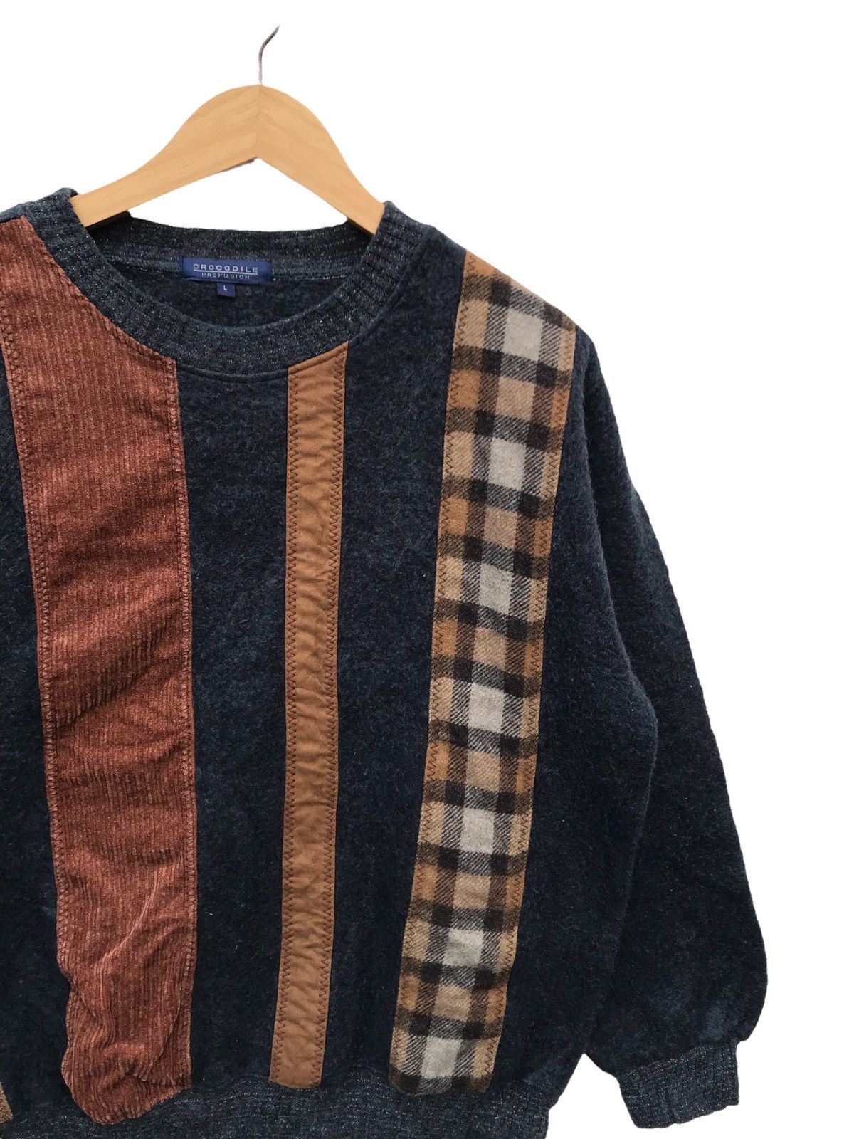 Vintage Vintage Crocodile Patchwork Pullover Sweatshirt Size US M / EU 48-50 / 2 - 4 Thumbnail