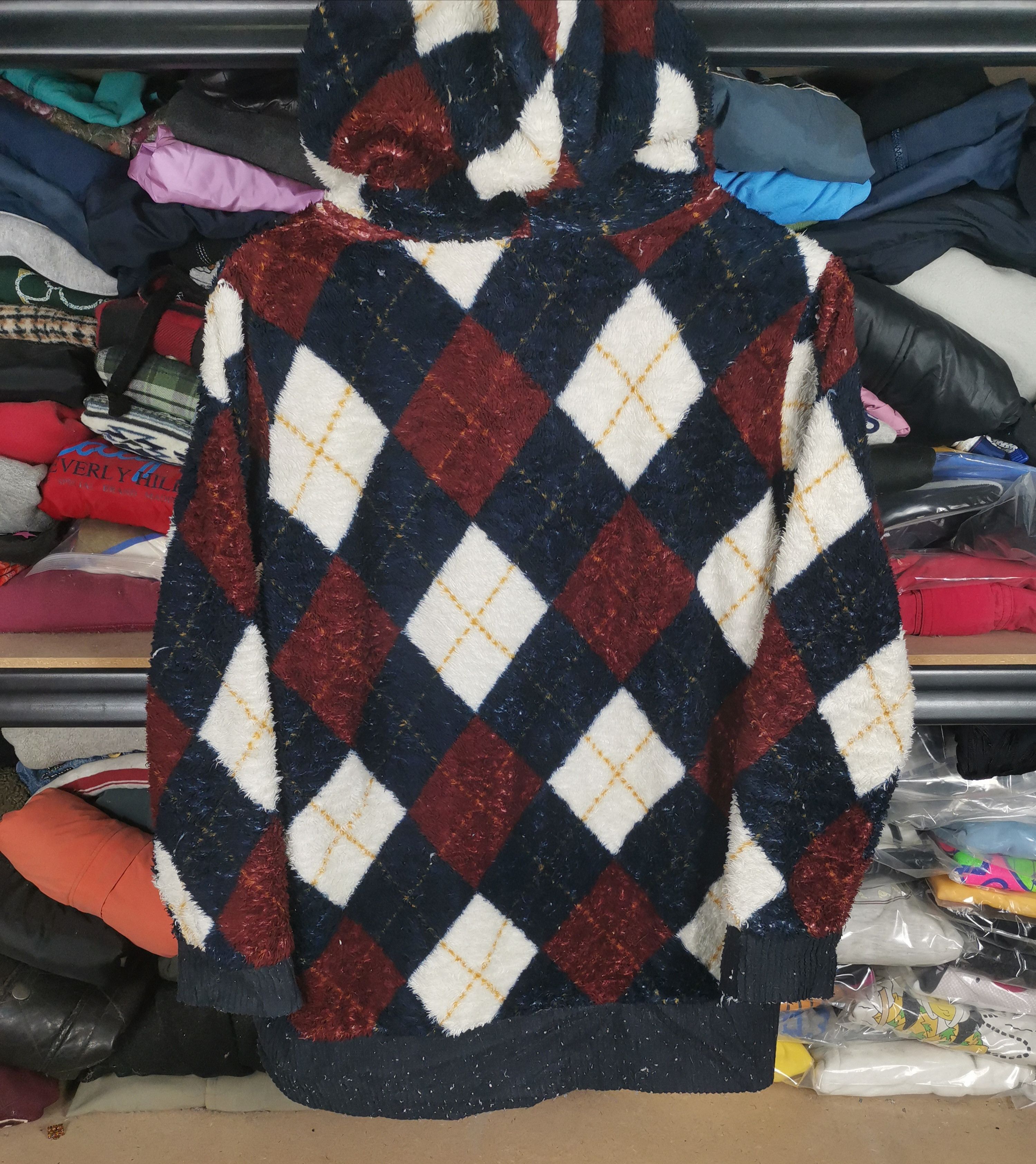 Japanese Brand Vintage Japanese Flecee Jacket Diamond Style Size US L / EU 52-54 / 3 - 2 Thumbnail