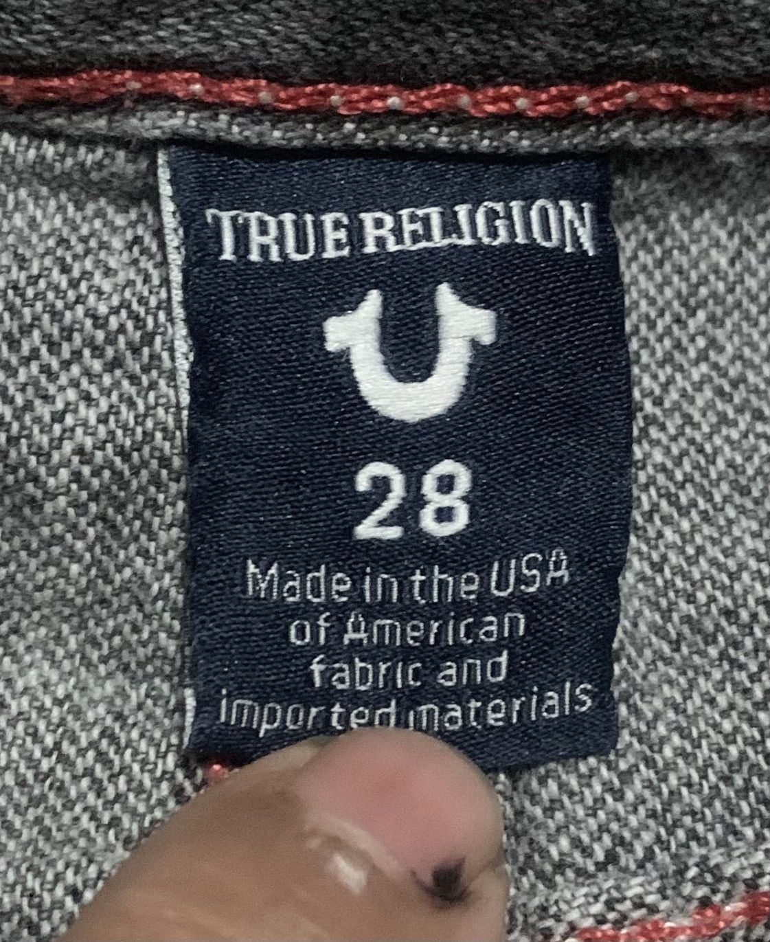 True Religion Vintage True Religion Faded Black Jeans Size US 29 - 7 Thumbnail