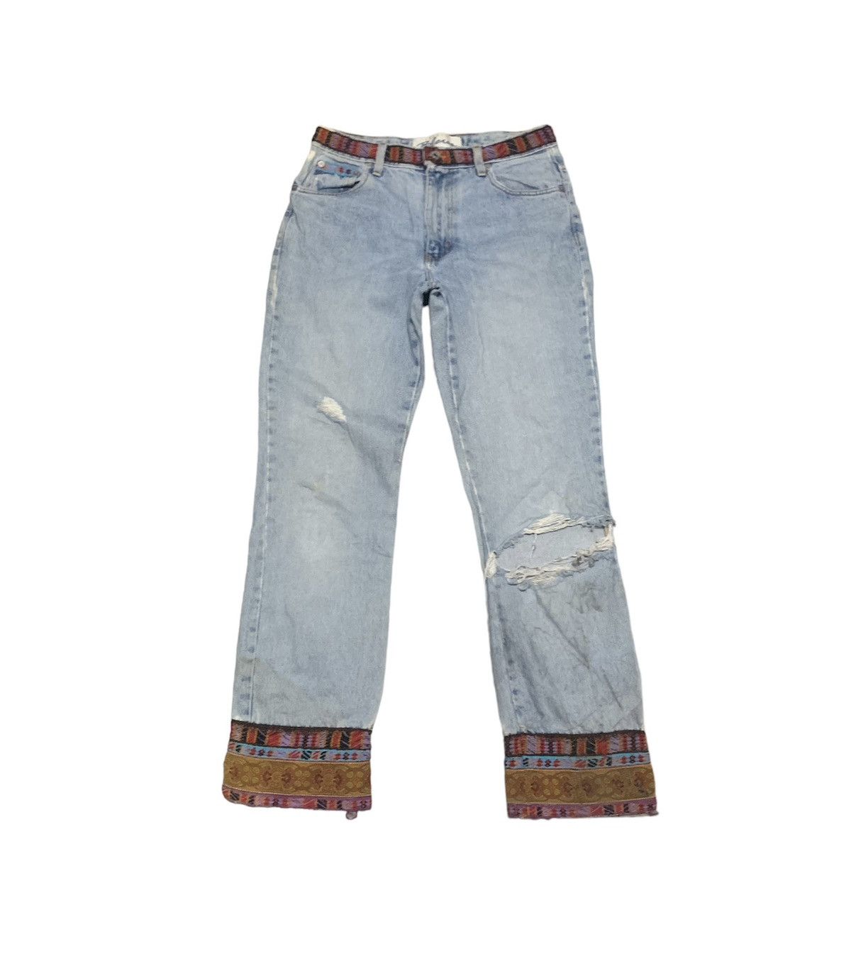 If Six Was Nine × Japanese Brand × Vintage Vintage Faded Blues Jeans By EXPRESS Distressed Size US 30 / EU 46 - 1 Thumbnail