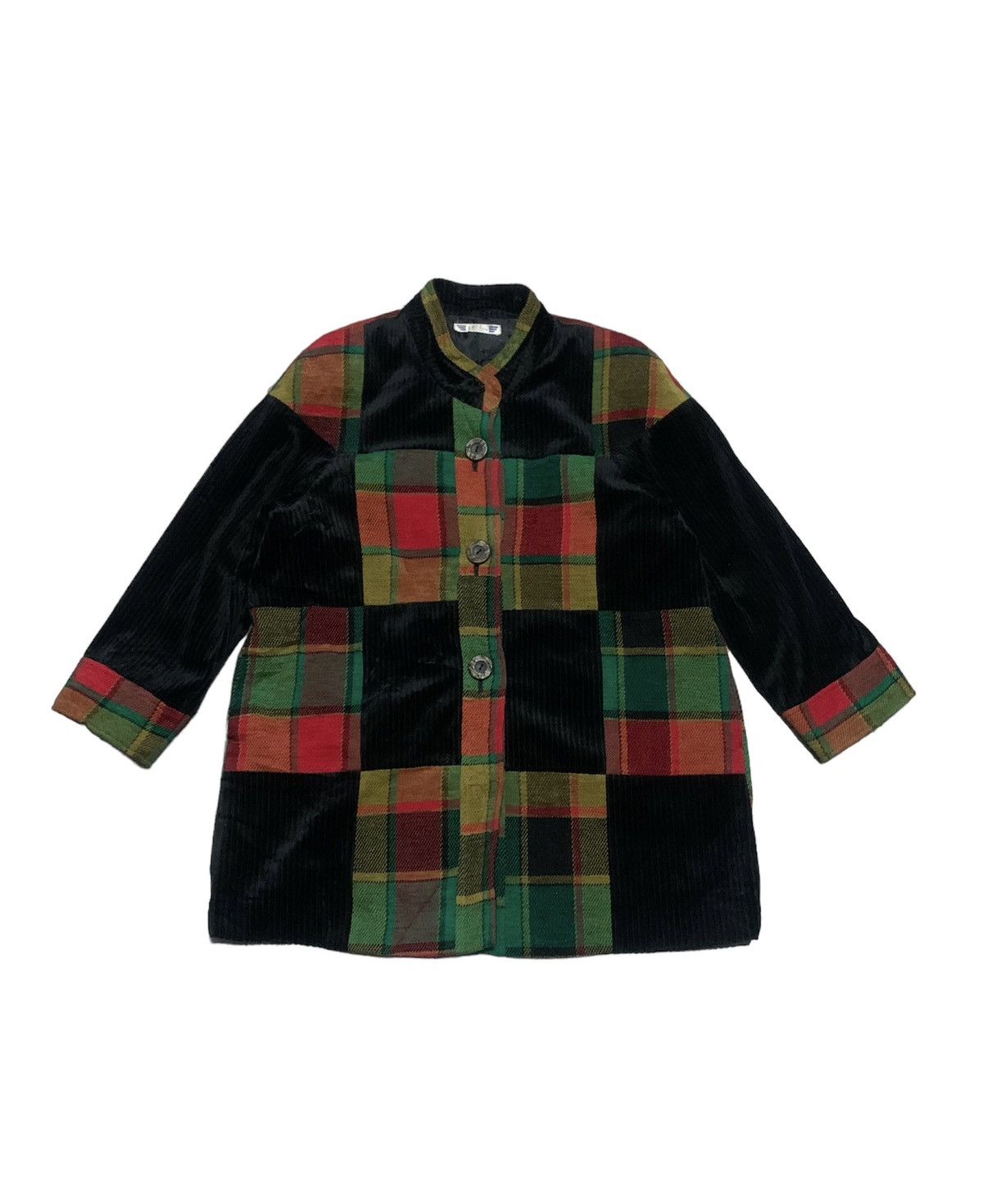 Japanese Brand Vintage Japanese Patchwork Mohair Jacket By Sky Trend Size US M / EU 48-50 / 2 - 1 Thumbnail