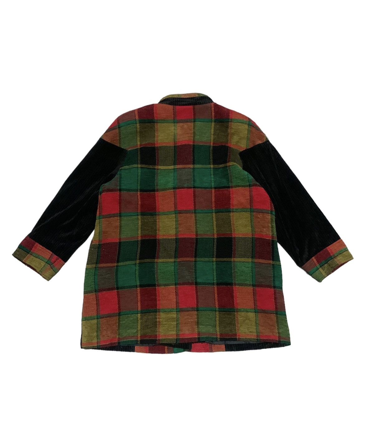 Japanese Brand Vintage Japanese Patchwork Mohair Jacket By Sky Trend Size US M / EU 48-50 / 2 - 2 Thumbnail