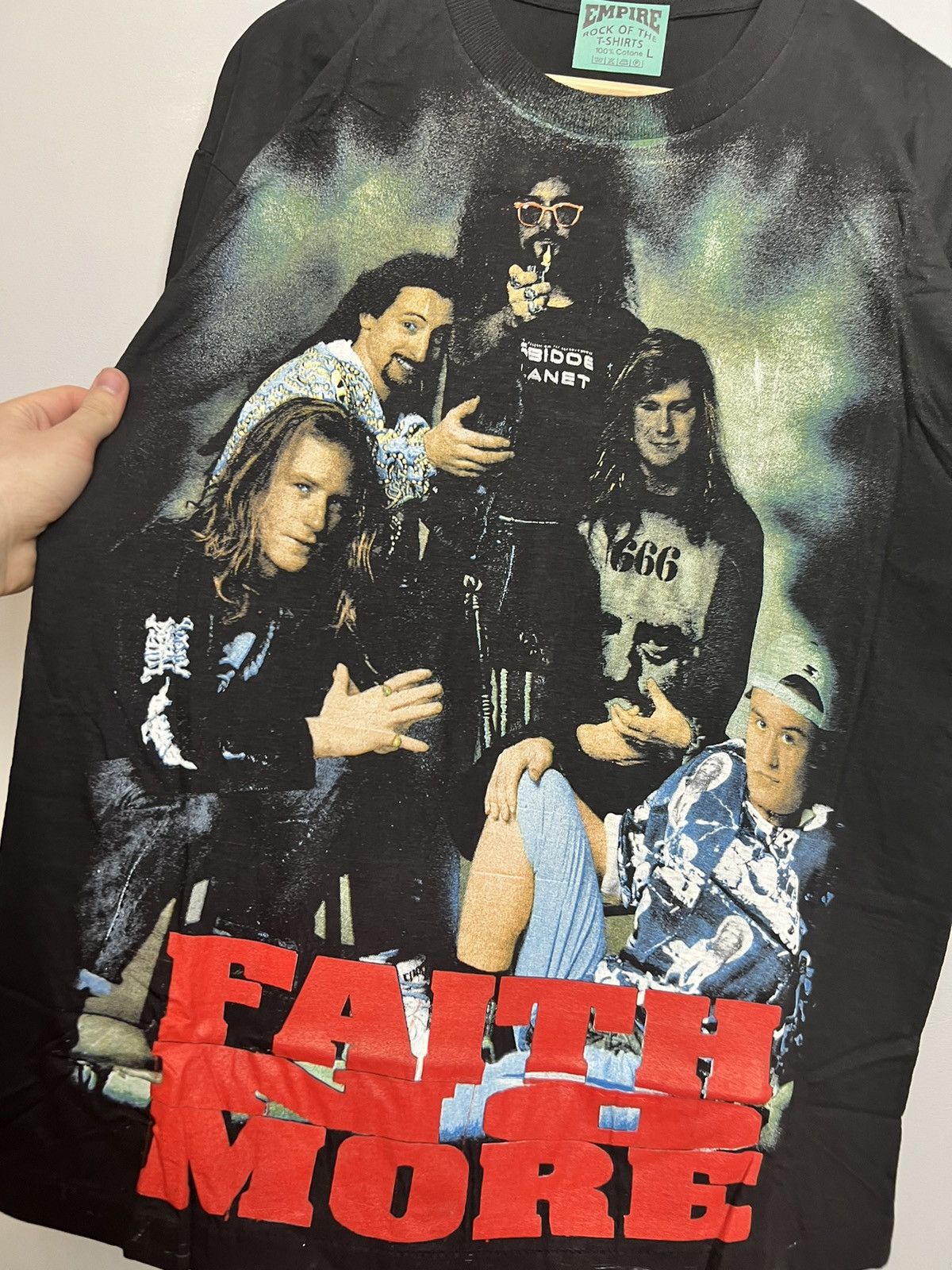 Band Tees Vintage 90s Faith No More Angel Dust Rock Metal Band Tee Size US L / EU 52-54 / 3 - 3 Thumbnail