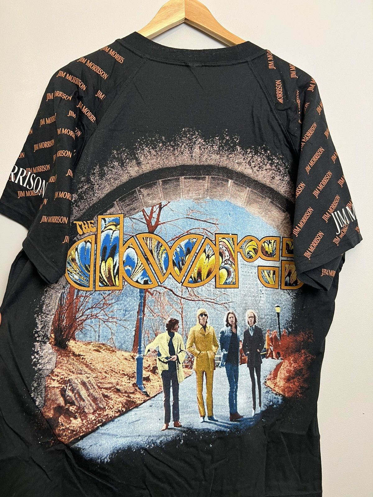 Band Tees Very Rare 90s The Doors Morisson Hotel Vintage Band Tshirt Size US XL / EU 56 / 4 - 4 Thumbnail