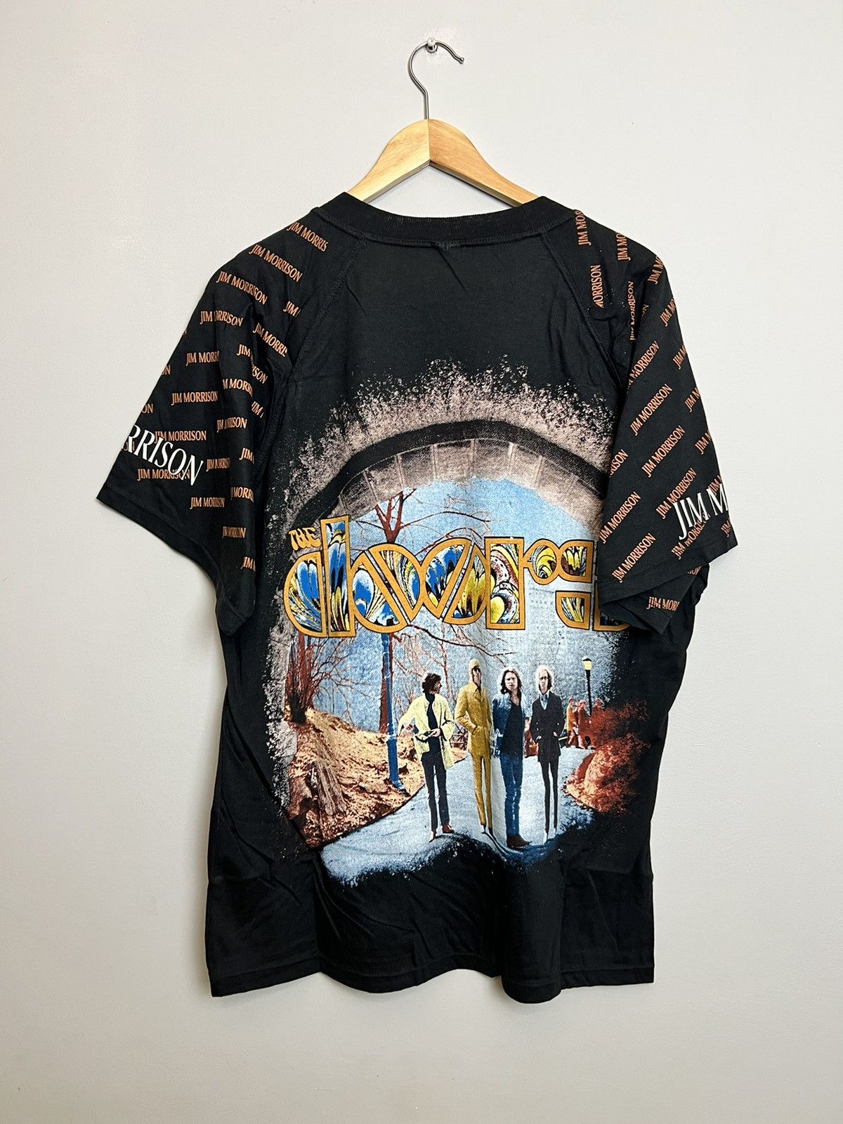 Band Tees Very Rare 90s The Doors Morisson Hotel Vintage Band Tshirt Size US XL / EU 56 / 4 - 2 Thumbnail