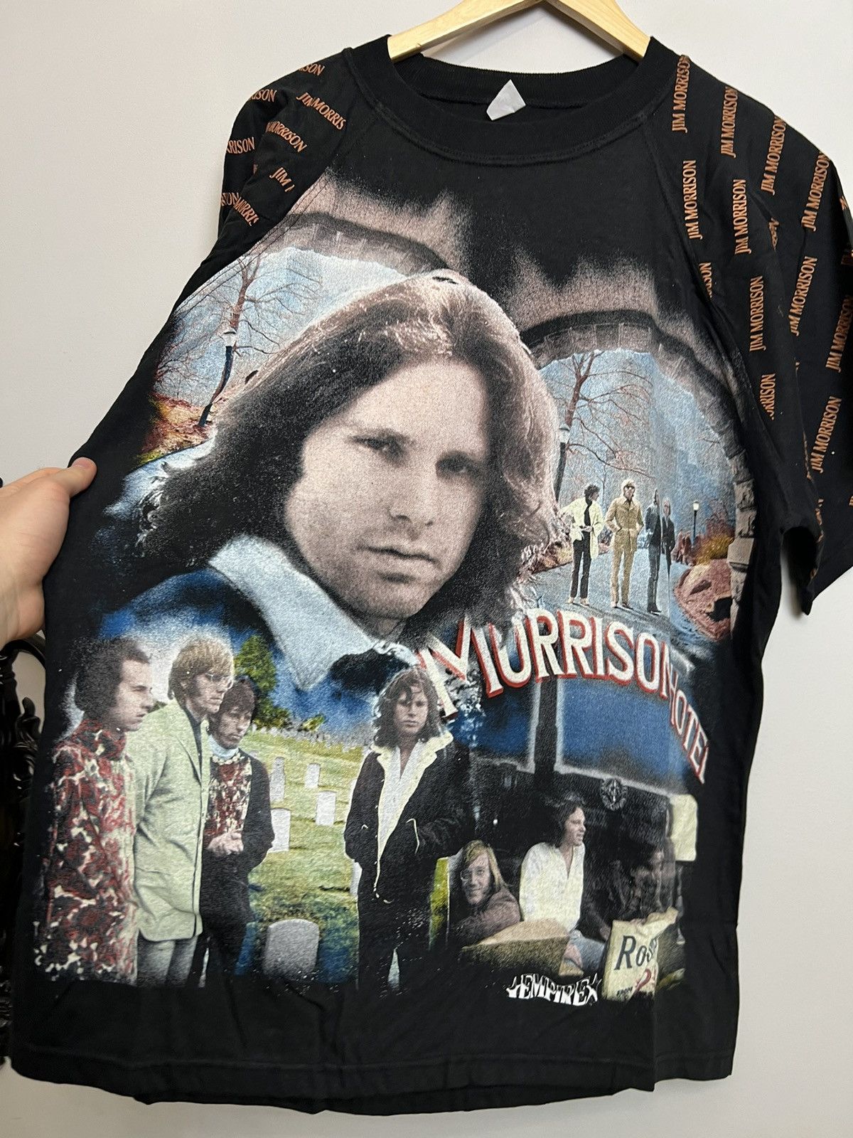 Band Tees Very Rare 90s The Doors Morisson Hotel Vintage Band Tshirt Size US XL / EU 56 / 4 - 3 Thumbnail