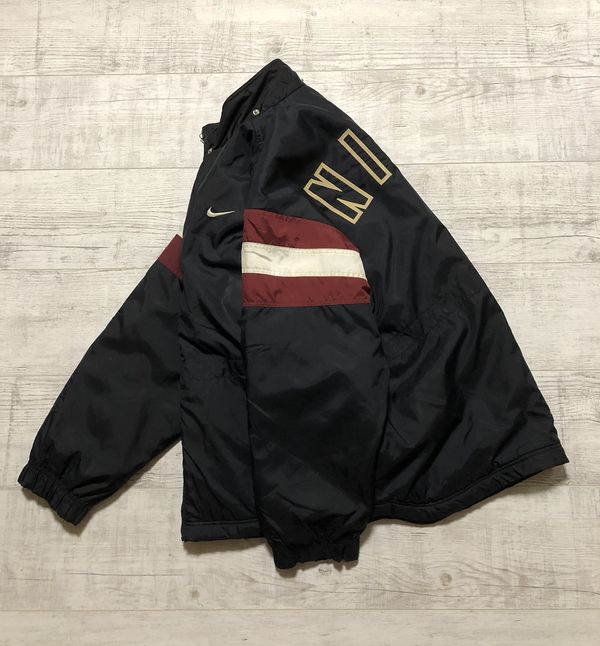 Nike Vintage 90's Nike Nylon Drill Light Puffer Jacket Big Logo