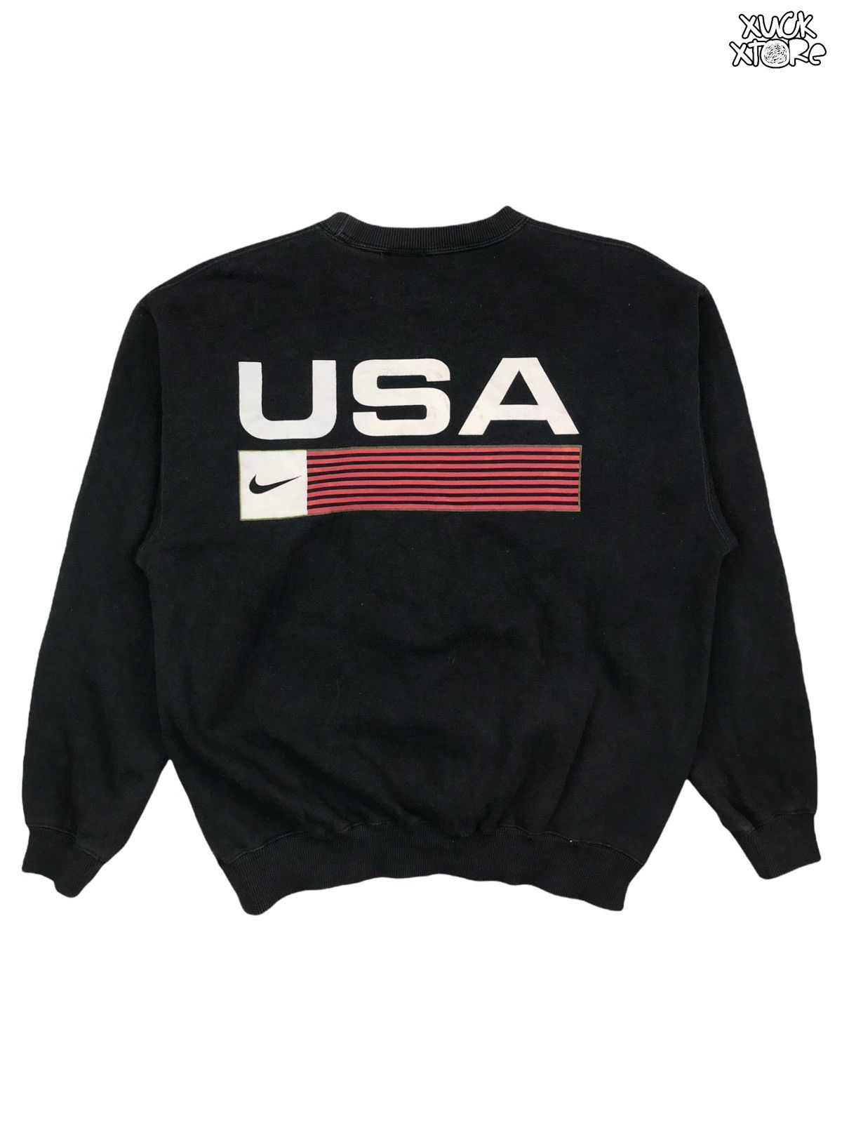Nike × Vintage Vintage 90s NIKE USA Sweatshirt L Size US L / EU 52-54 / 3 - 1 Thumbnail