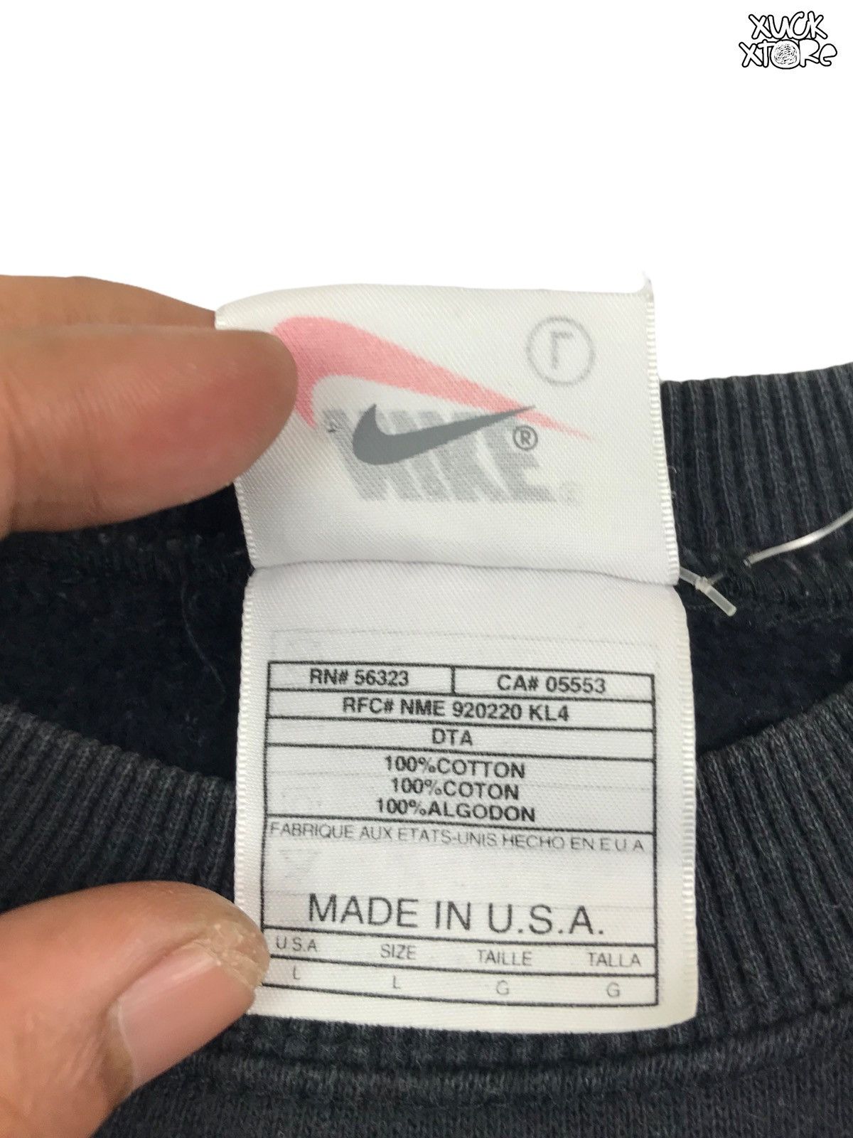 Nike × Vintage Vintage 90s NIKE USA Sweatshirt L Size US L / EU 52-54 / 3 - 5 Thumbnail