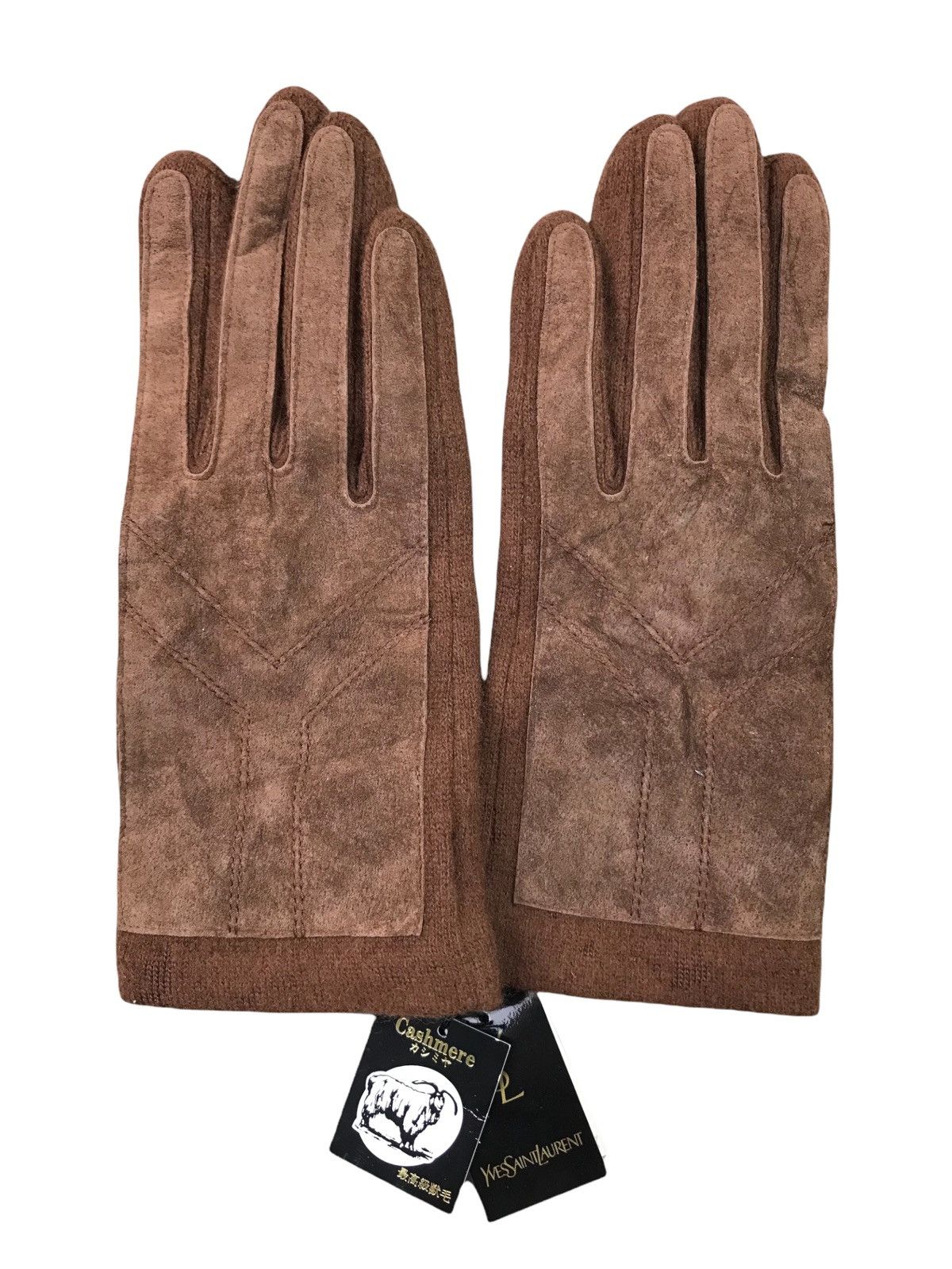 Yves Saint Laurent 🔥BEST OFFER🔥Yves Saint Laurent Cashmere Women Gloves Size ONE SIZE - 2 Thumbnail
