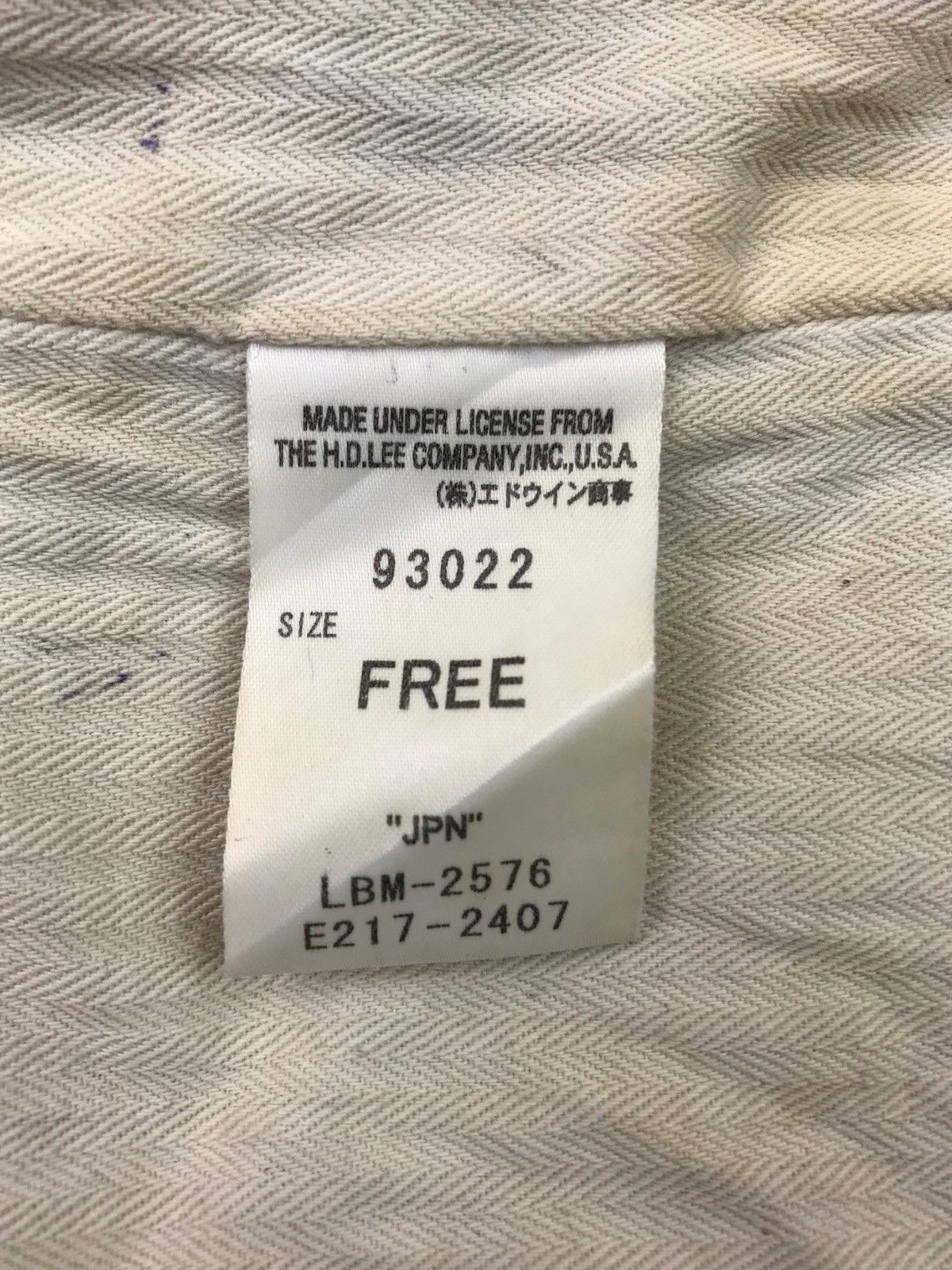Lee CORDUROY TOTE BAG UNION MADE BY LEE Size ONE SIZE - 7 Thumbnail