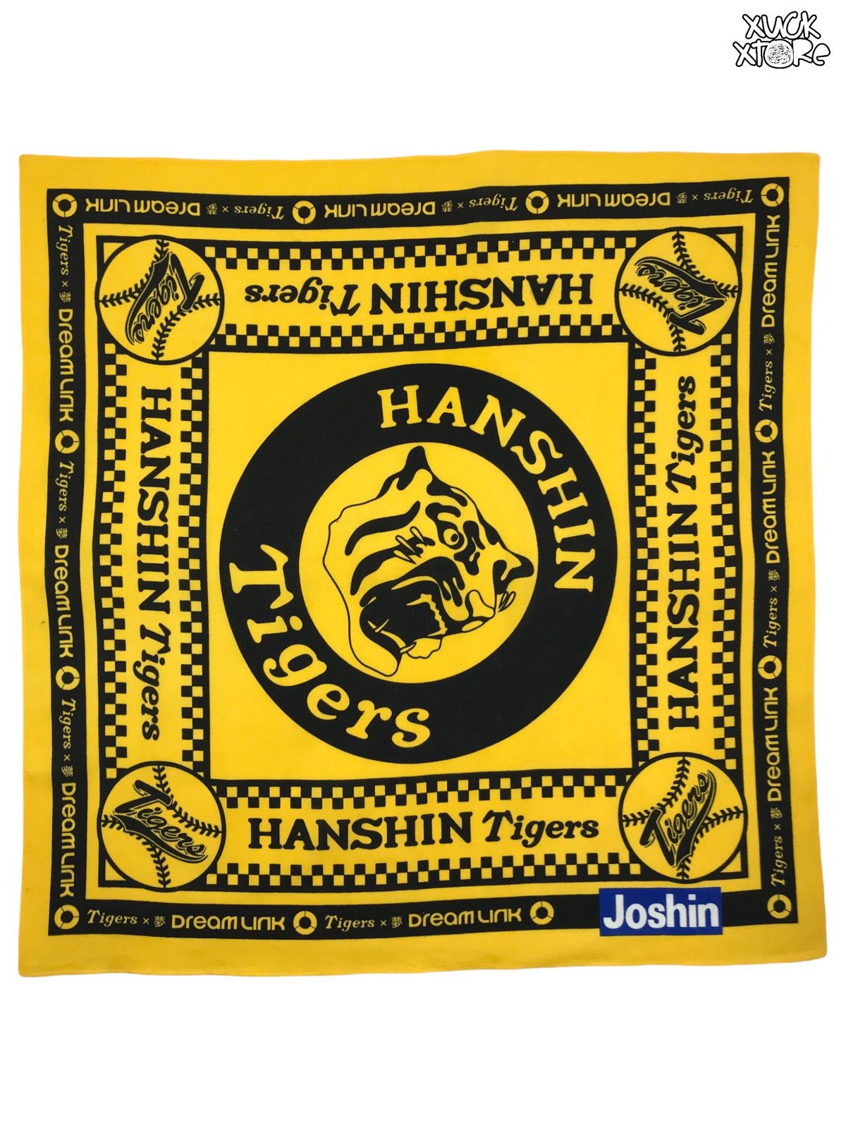 Japanese Brand Hanshin Tigers X Dreamlink Handkerchief/Bandana/Neckerchief Size ONE SIZE - 1 Thumbnail