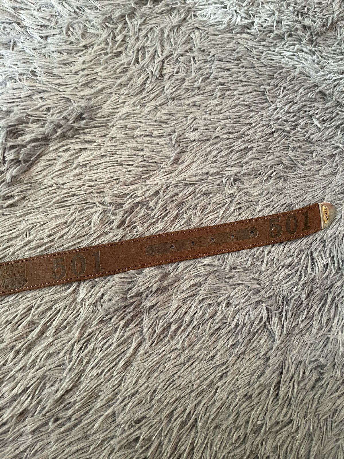 Cowboy Equipment × Levi's × Vintage Levi’s 90s vintage western multi logo leather belt 111cm Size 34 - 5 Thumbnail