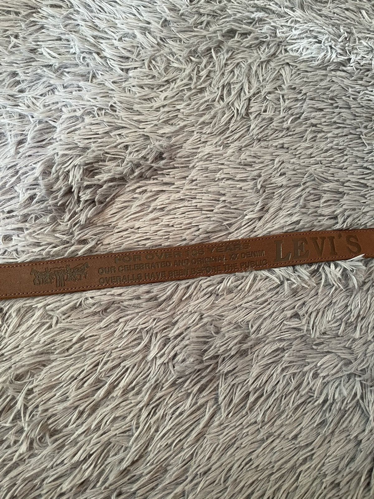 Cowboy Equipment × Levi's × Vintage Levi’s 90s vintage western multi logo leather belt 111cm Size 34 - 2 Thumbnail