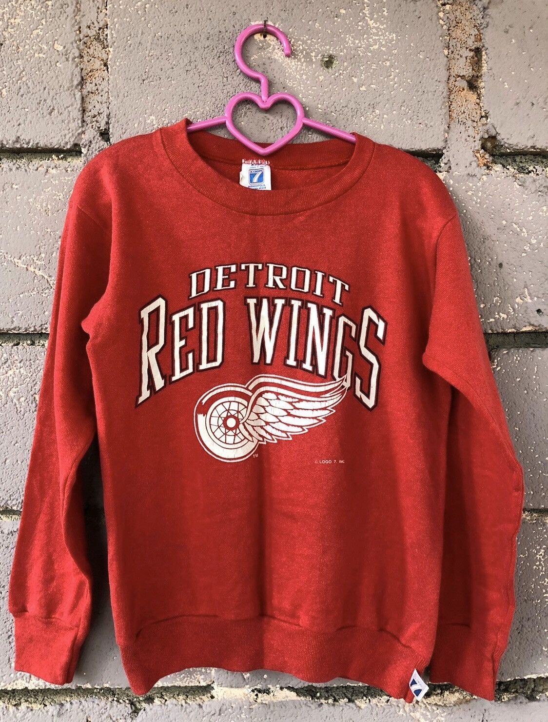 Red Wing Rare 90s Vintage Detroit Red Wings Sweatshirt Size US L / EU 52-54 / 3 - 1 Thumbnail