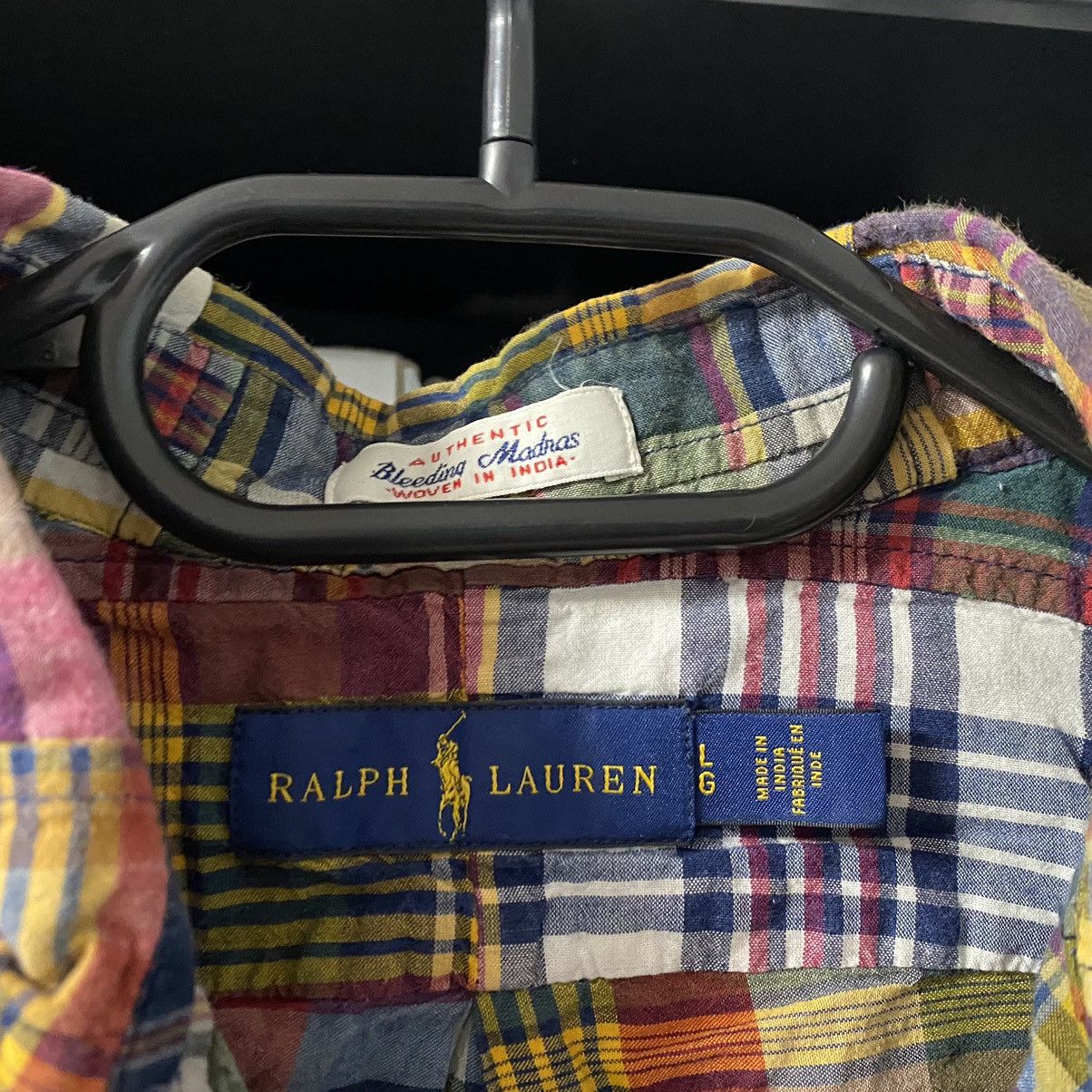 Polo Ralph Lauren POLO RALPH LAURENT BLEEDING MADRAS PATCHWORK SHIRT Size US M / EU 48-50 / 2 - 4 Thumbnail