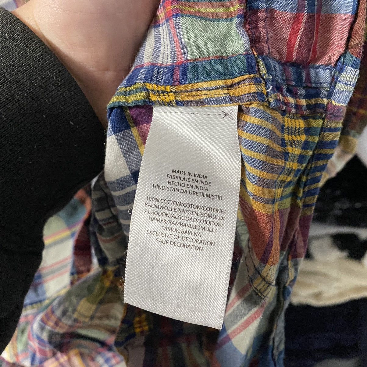 Polo Ralph Lauren POLO RALPH LAURENT BLEEDING MADRAS PATCHWORK SHIRT Size US M / EU 48-50 / 2 - 5 Thumbnail