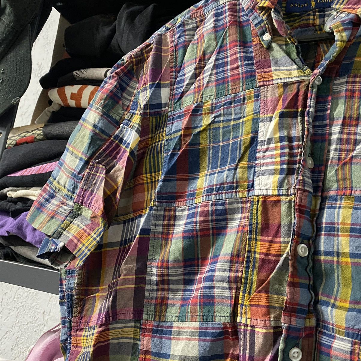 Polo Ralph Lauren POLO RALPH LAURENT BLEEDING MADRAS PATCHWORK SHIRT Size US M / EU 48-50 / 2 - 3 Thumbnail