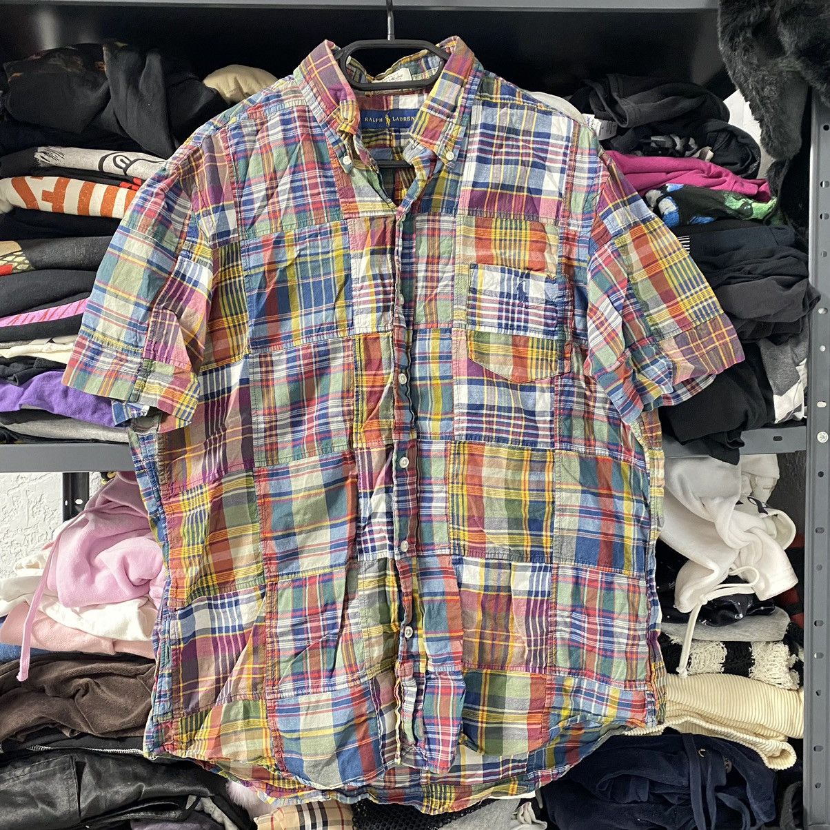 Polo Ralph Lauren POLO RALPH LAURENT BLEEDING MADRAS PATCHWORK SHIRT Size US M / EU 48-50 / 2 - 1 Thumbnail