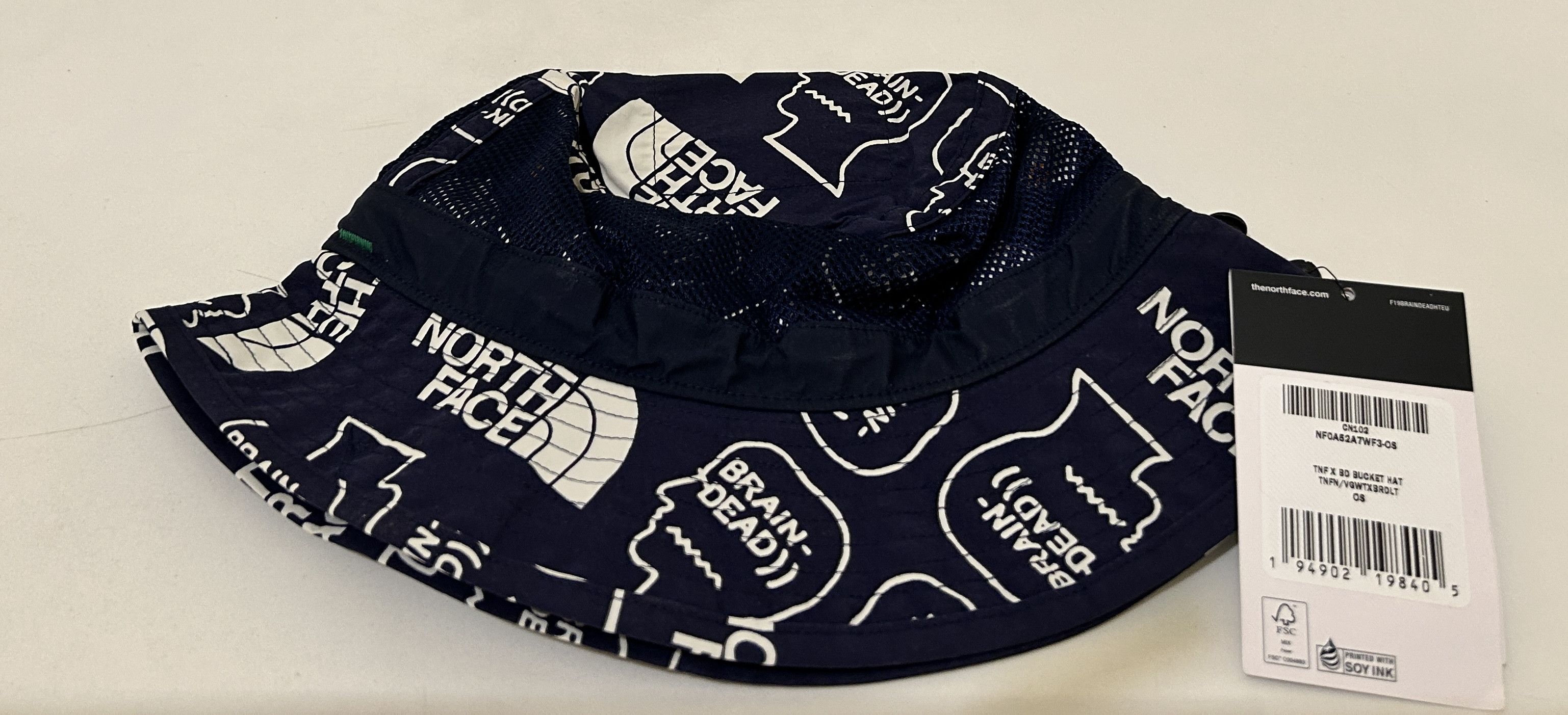 Brain Dead × The North Face The North Face × Brain Dead Brain Dead X TNF Bucket Hat Navy Size ONE SIZE - 3 Thumbnail