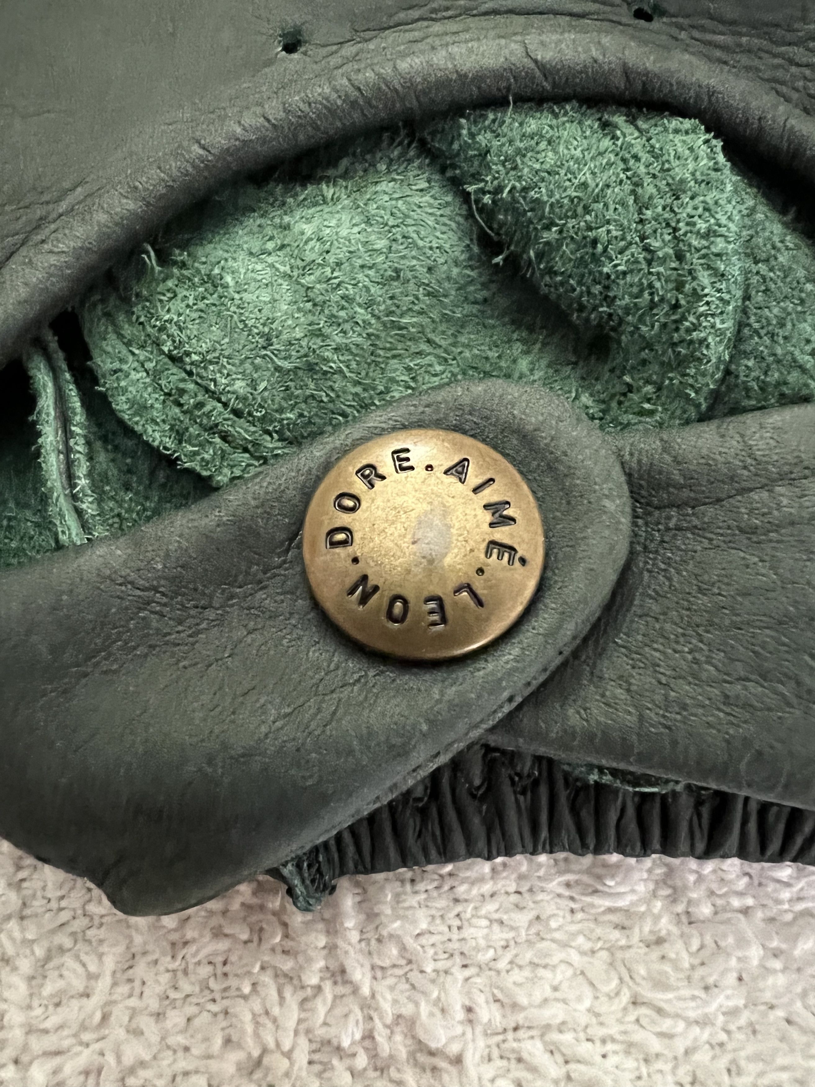 Aime Leon Dore (size M) Aime leon dore Green Driving Gloves leather Size ONE SIZE - 3 Thumbnail