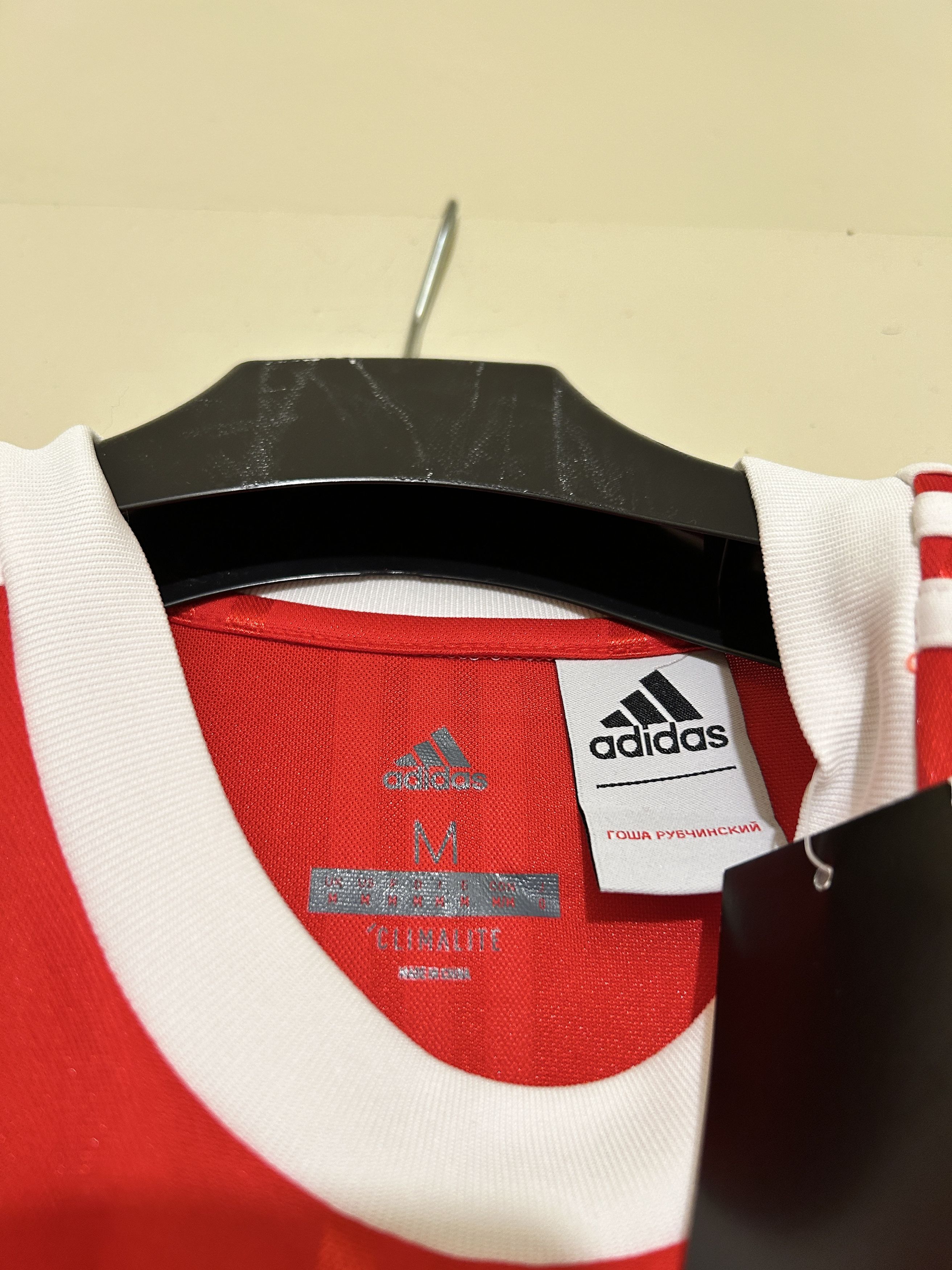 Adidas × Gosha Rubchinskiy 17 AW Jersey T-Shirt Logo Embroidered Soccer Red Size US M / EU 48-50 / 2 - 4 Thumbnail