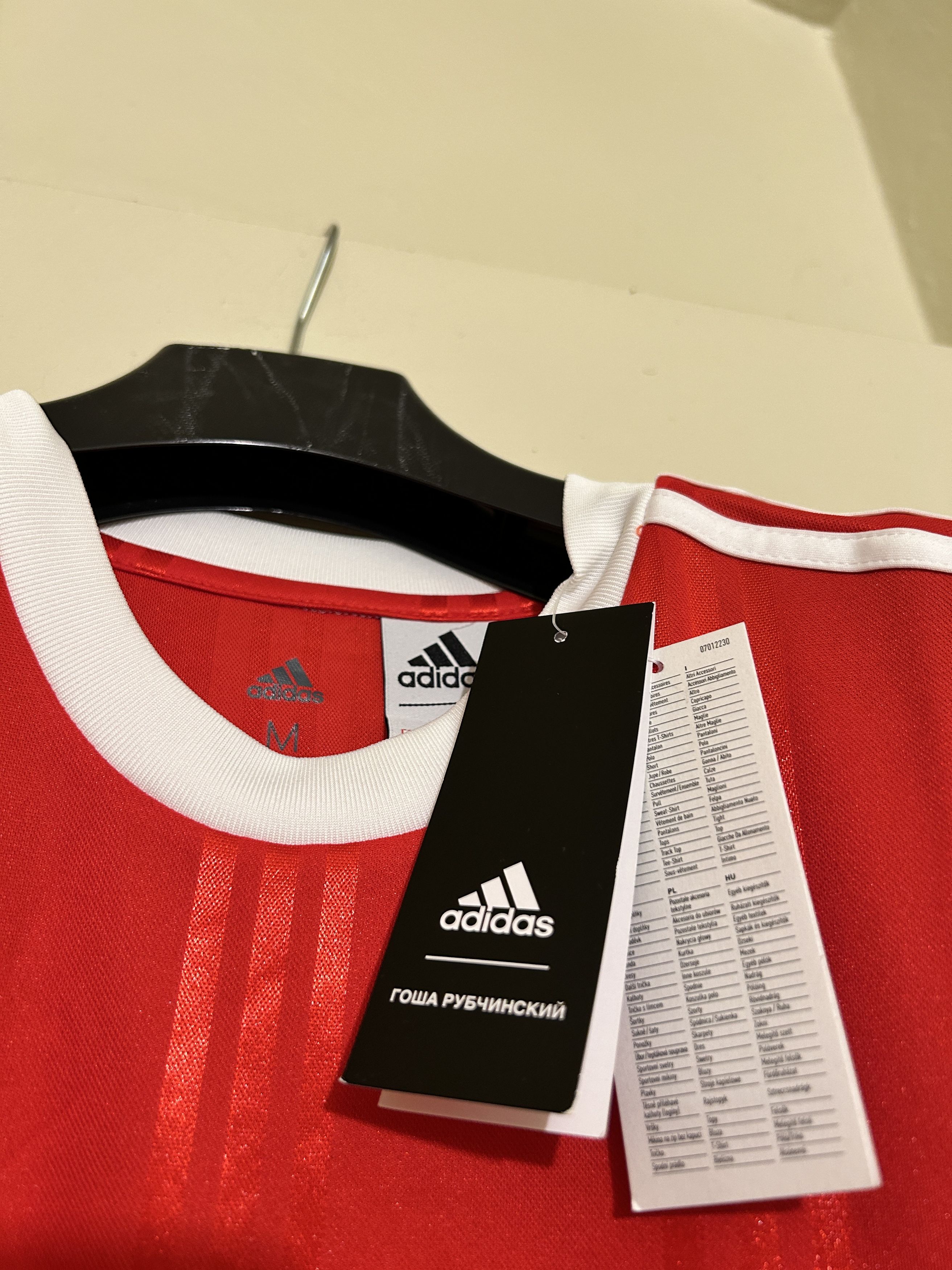 Adidas × Gosha Rubchinskiy 17 AW Jersey T-Shirt Logo Embroidered Soccer Red Size US M / EU 48-50 / 2 - 3 Thumbnail