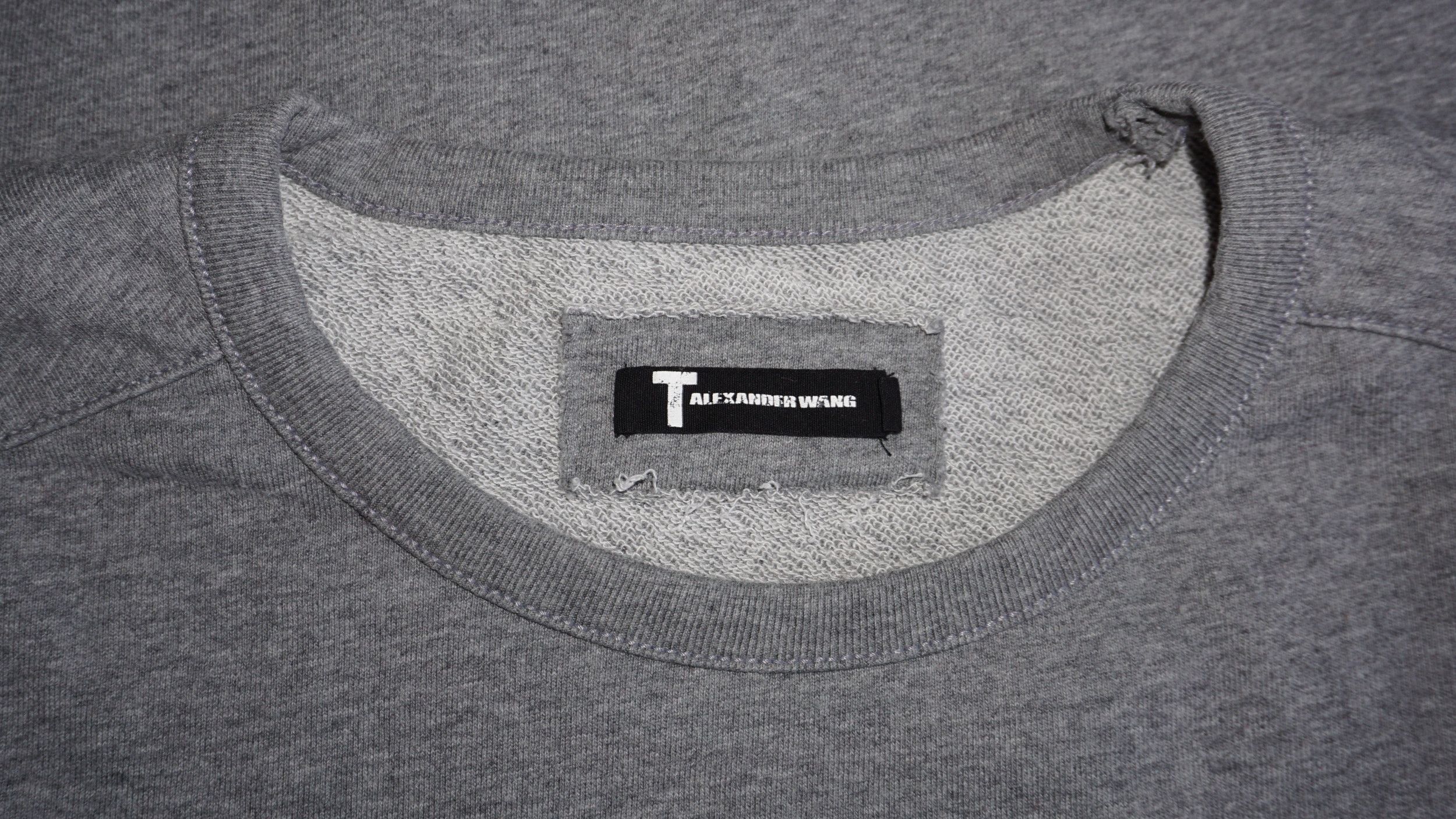 Alexander Wang × T by Alexander Wang Alexander Wang T Oversized Reworked Grey Crewneck Size US L / EU 52-54 / 3 - 3 Thumbnail